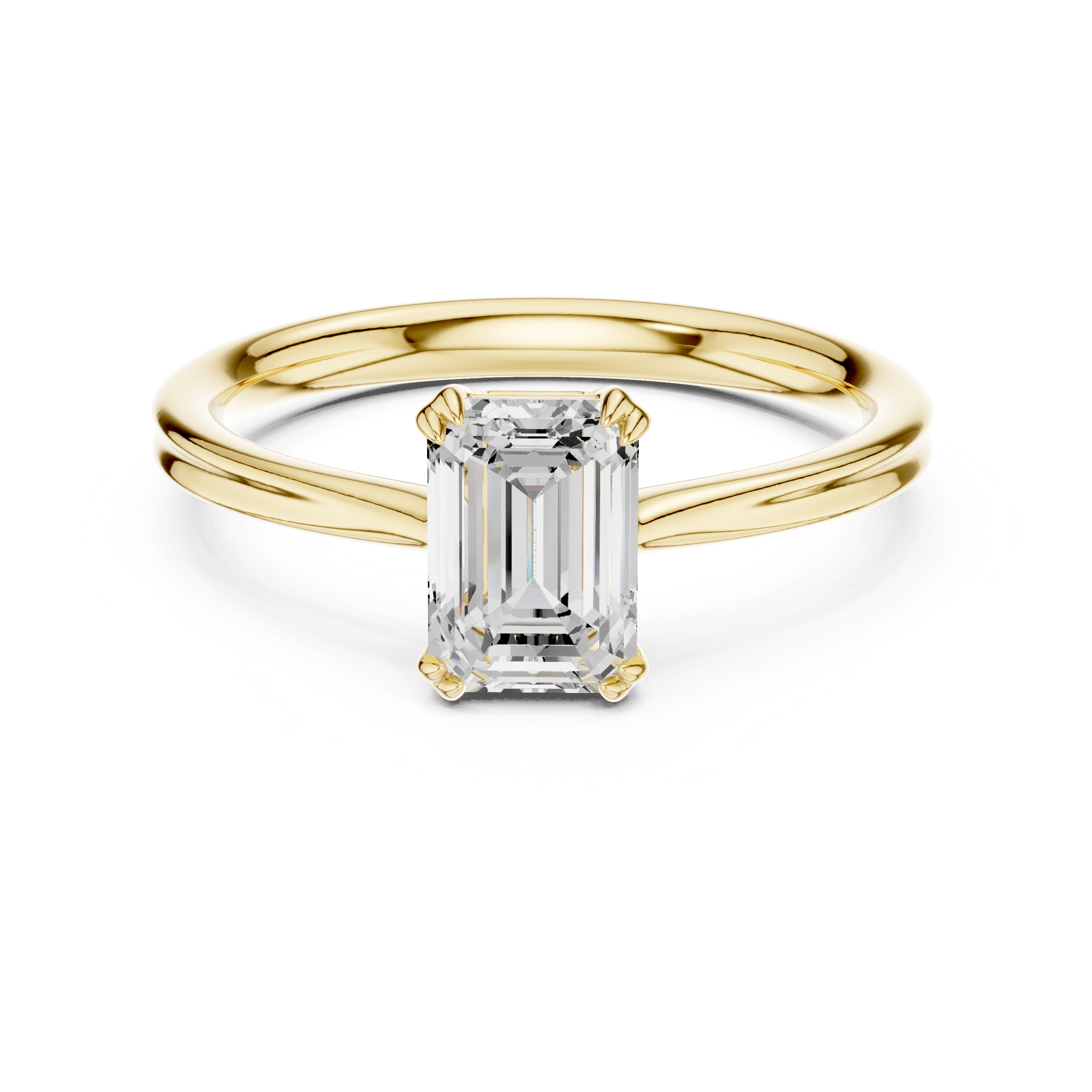 Luxury Emerald Solitaire Ring