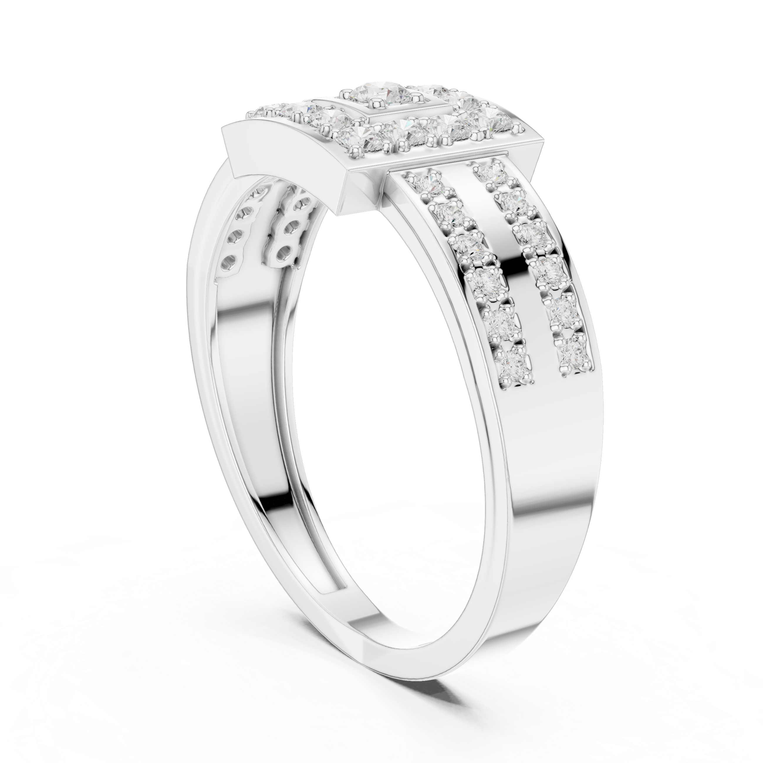 Luxury Princess Halo Ring