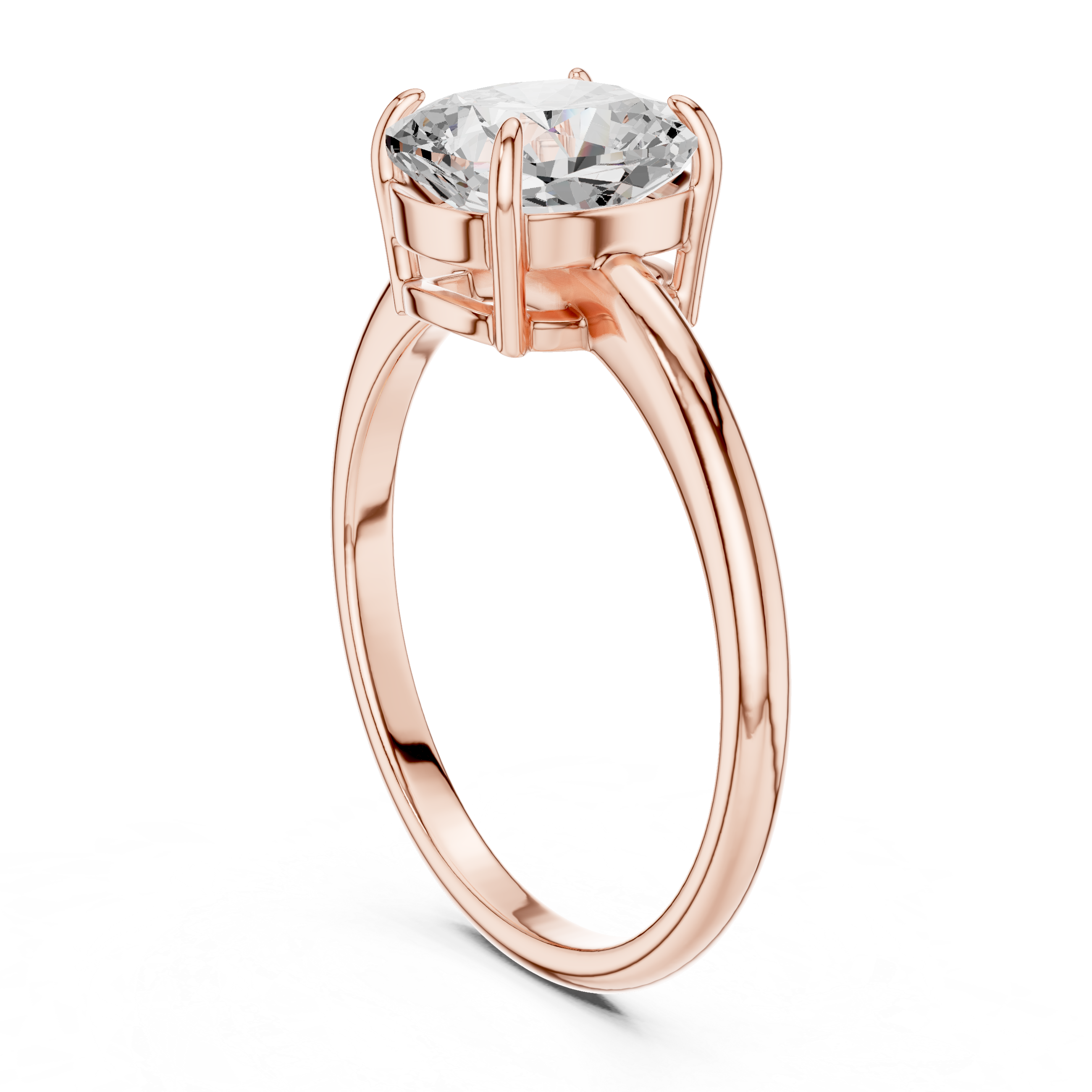 Luxury Cushion Solitaire Ring