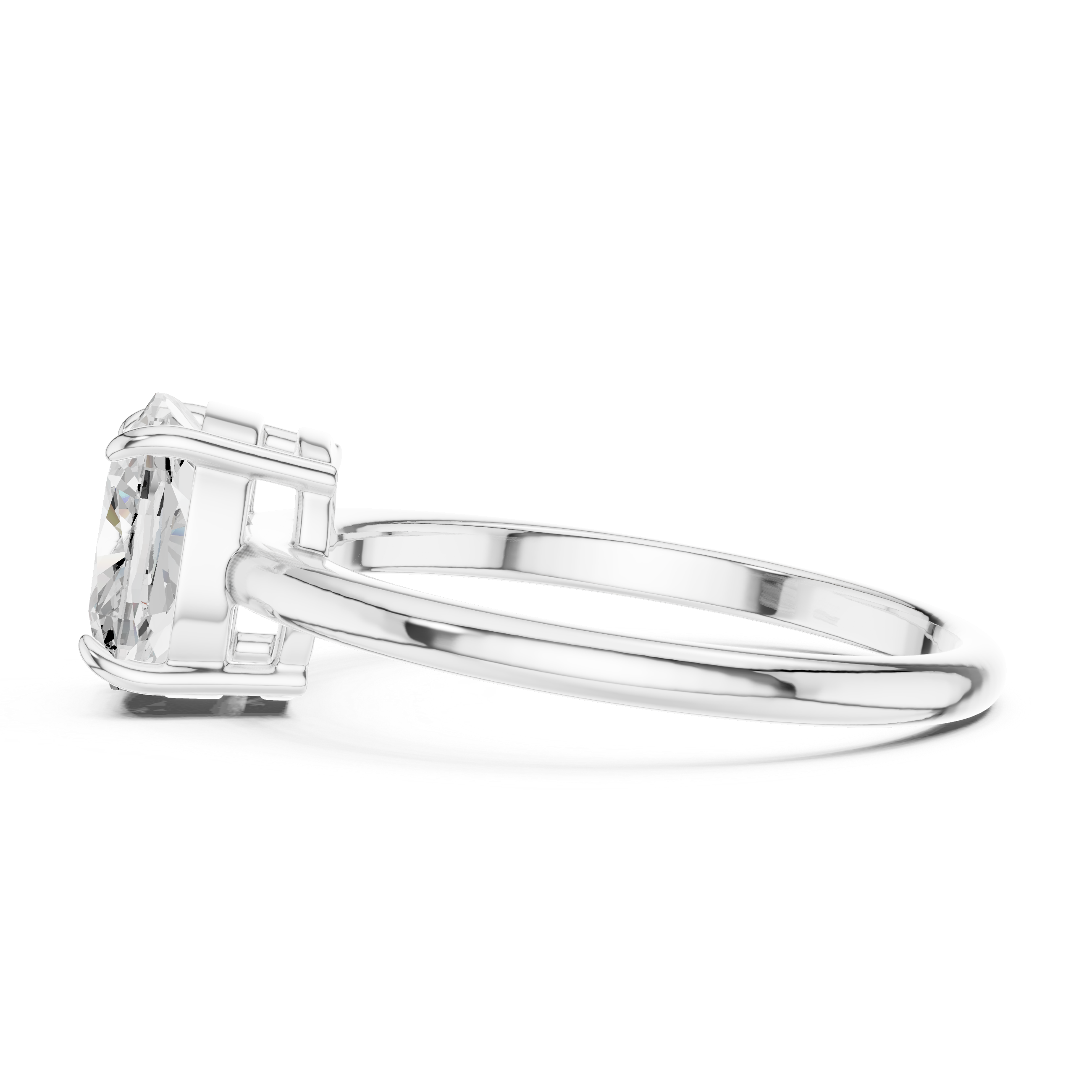 Luxury Cushion Solitaire Ring