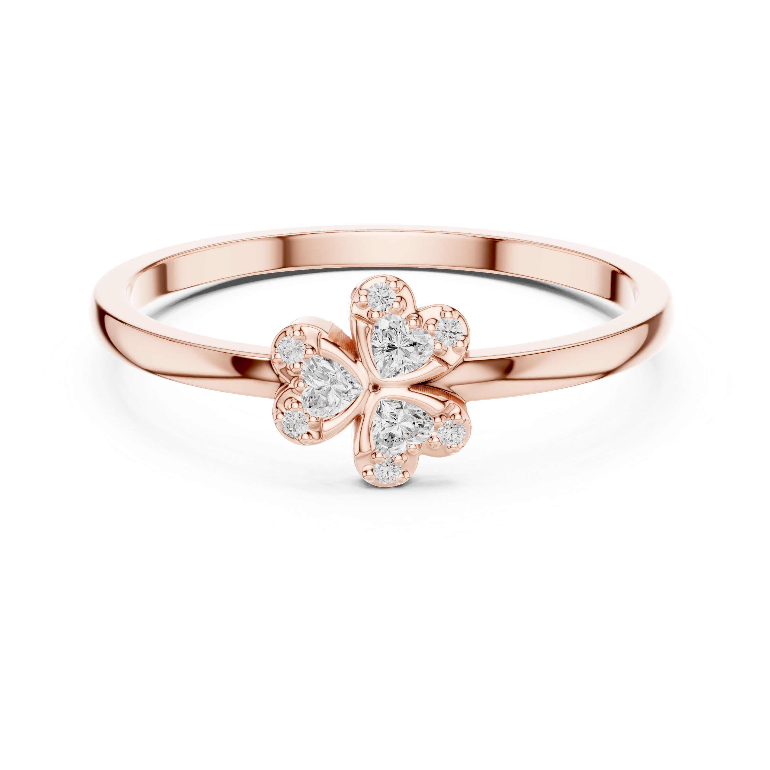 Luxury Clover Diamond Ring