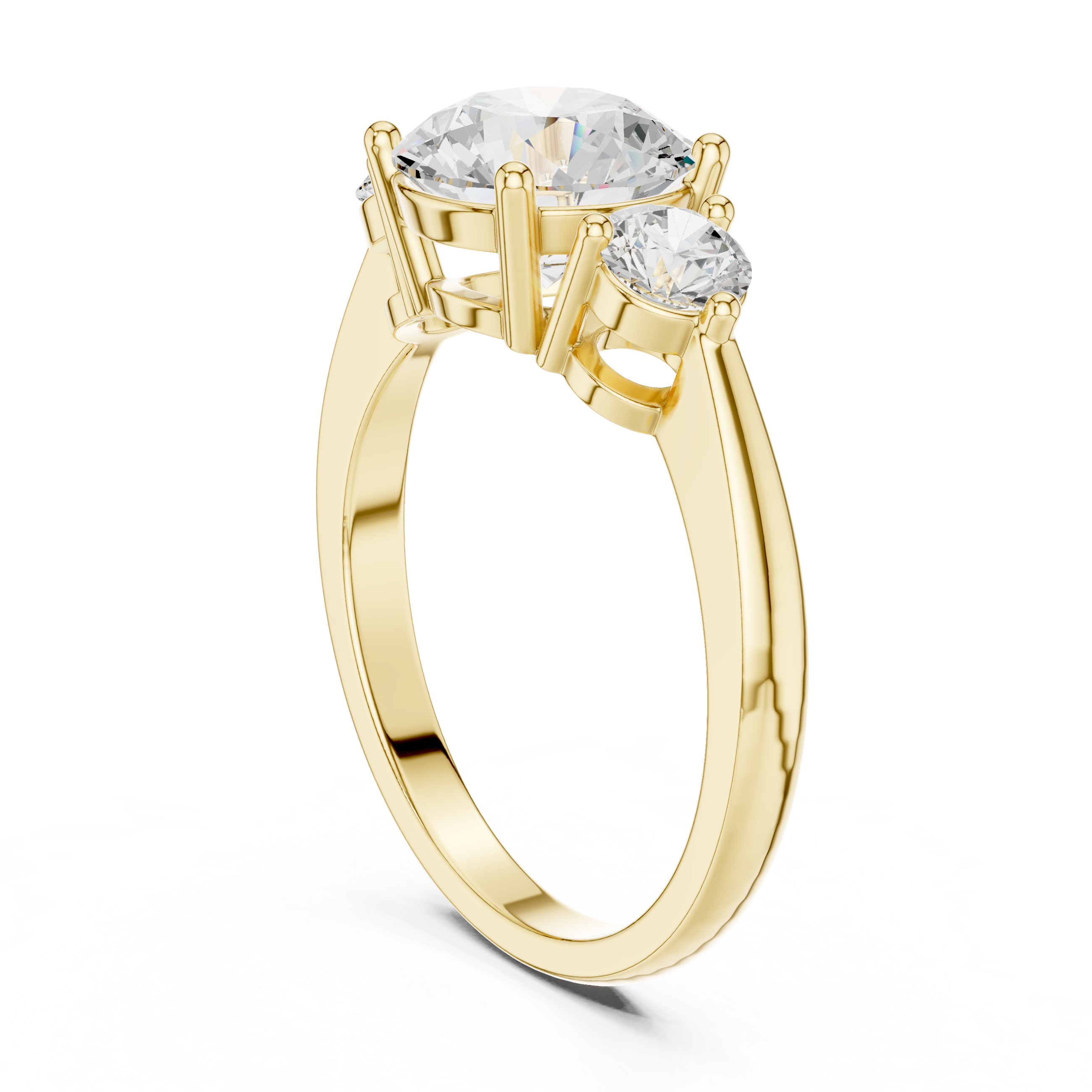 Luxury Three Stone Diamond Ring