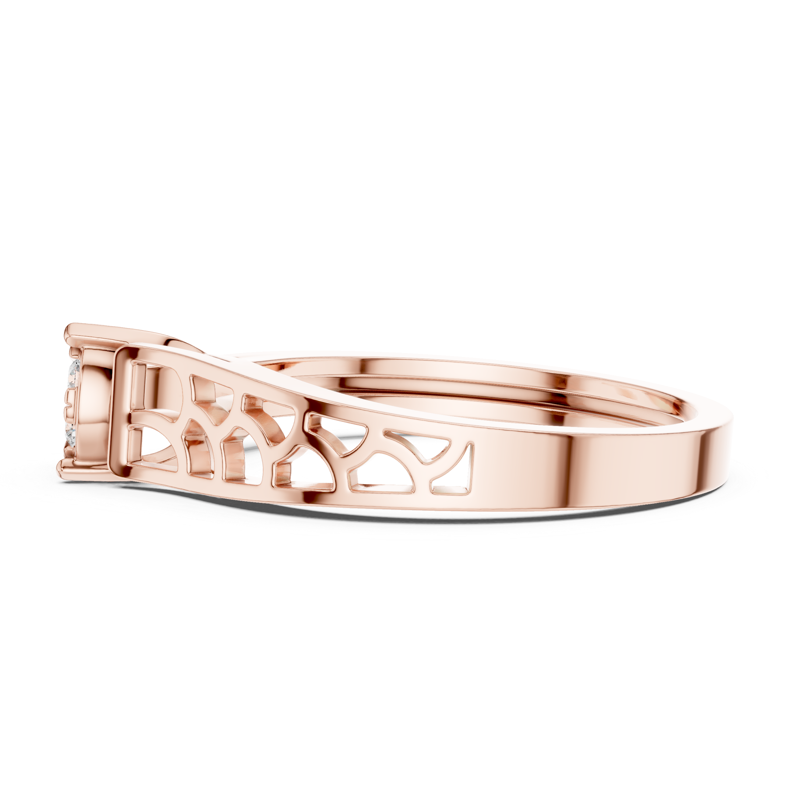 Openwork Floral Cluster Ring
