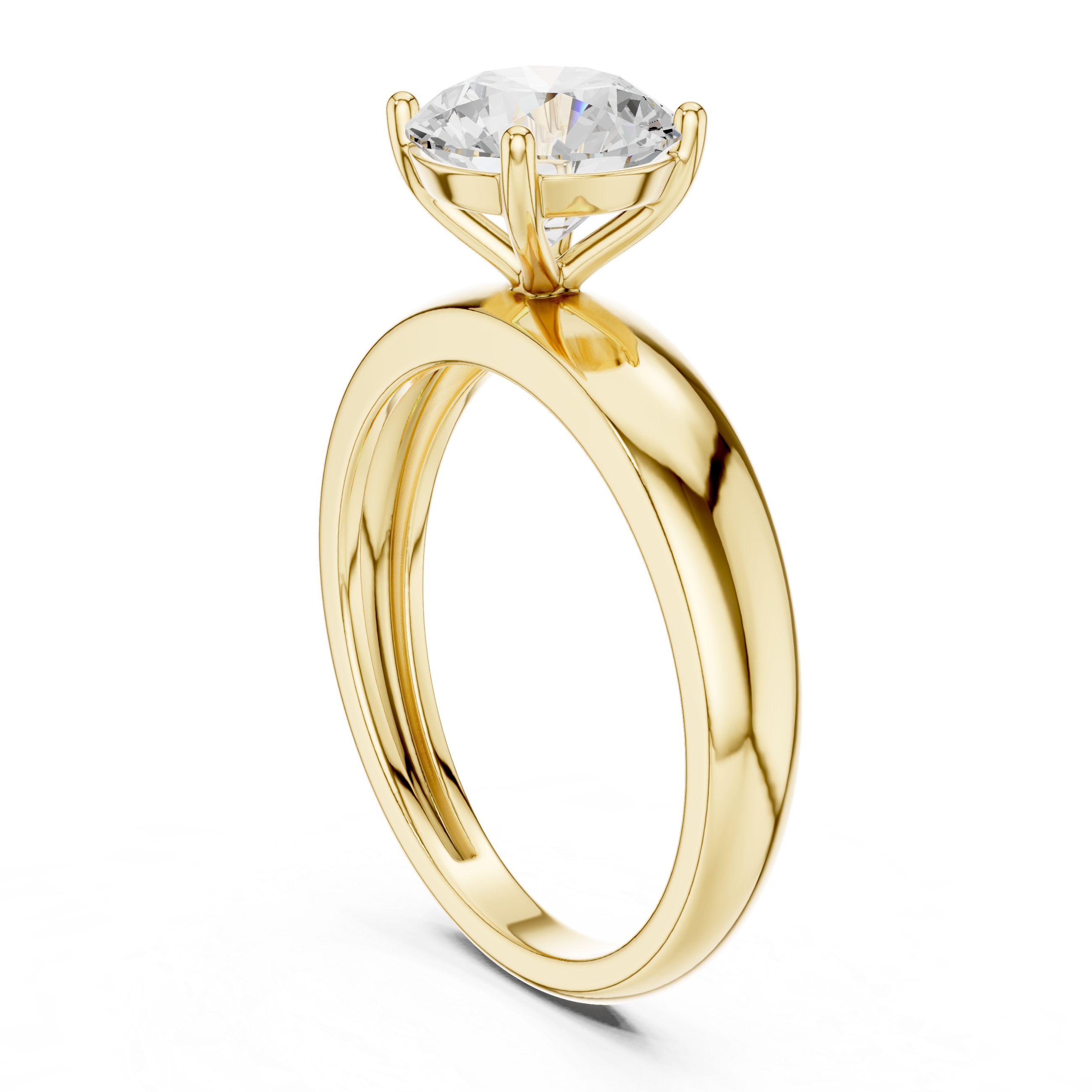 Classic Cathedral Solitaire Engagement Ring