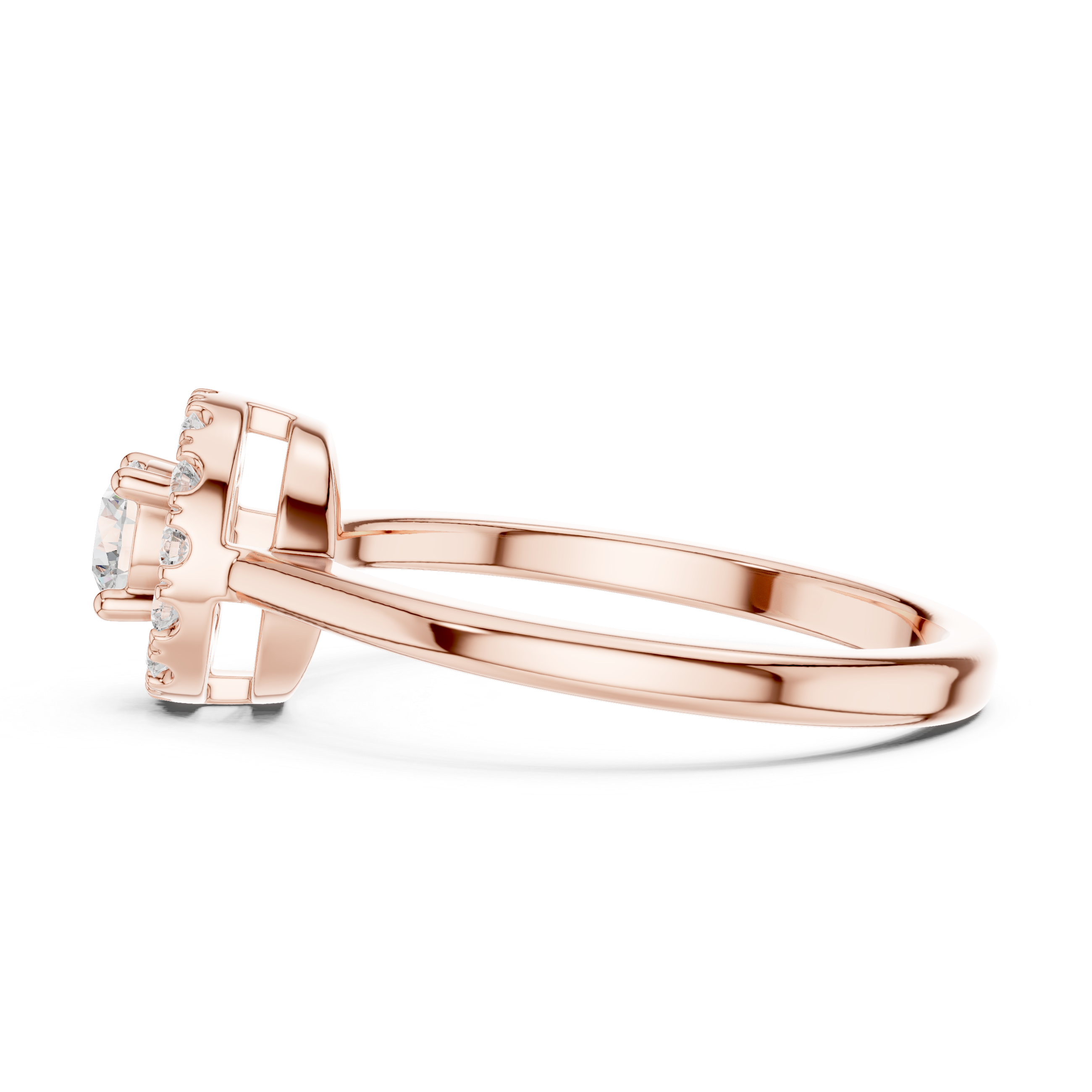Classic Halo Diamond Engagement Ring