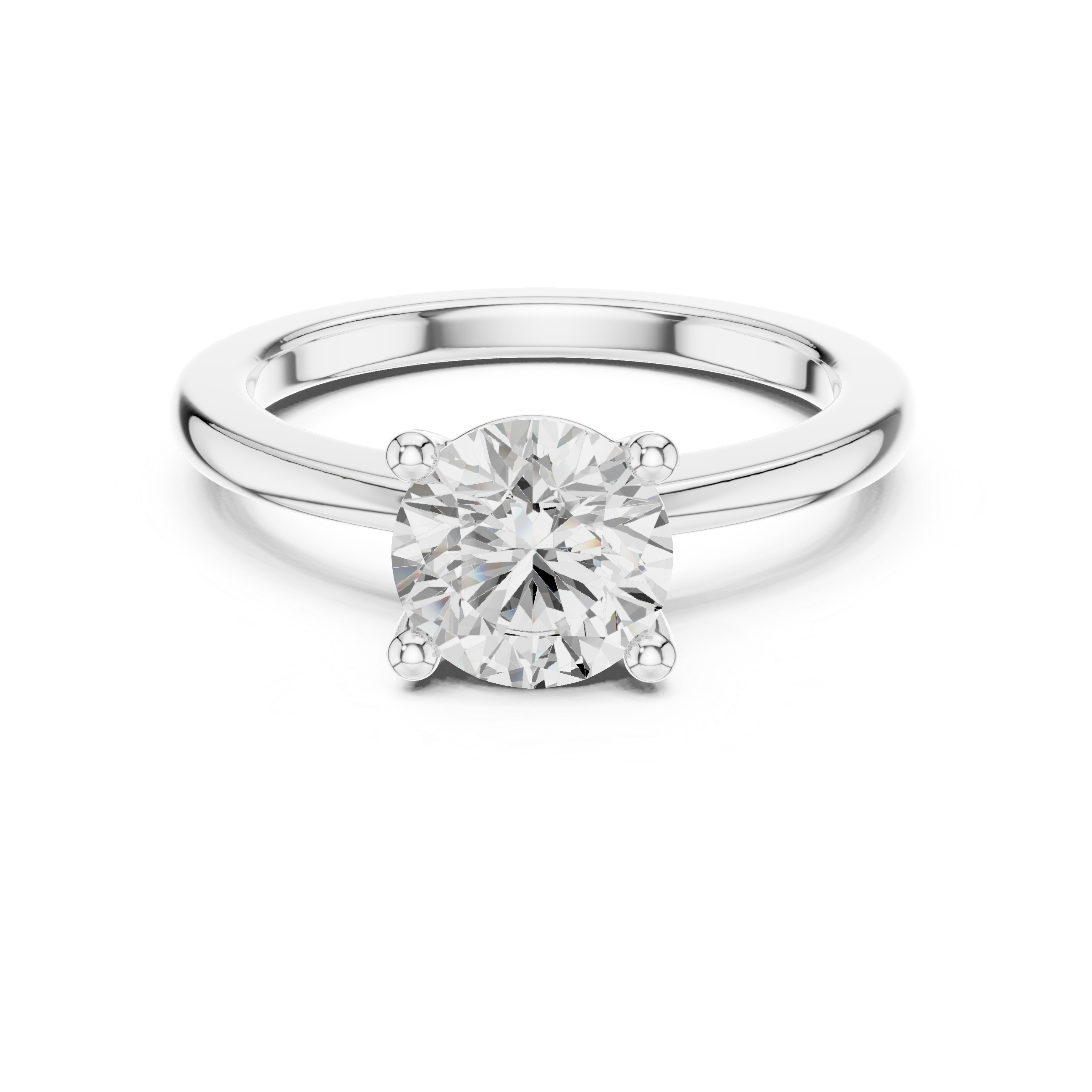 Classic Round Solitaire Engagement Ring – 1.50 CT Round Brilliant Diamond Ring