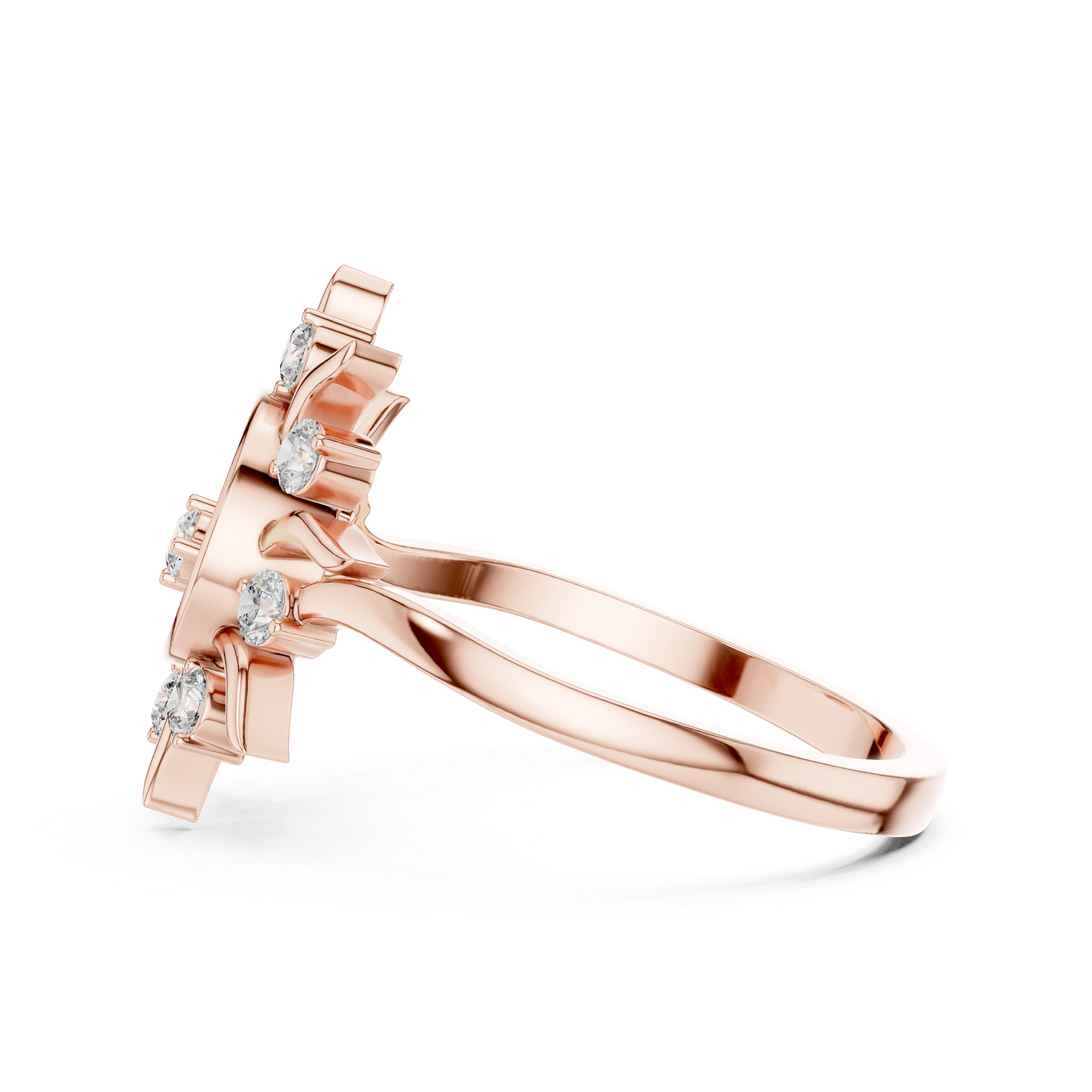 Radiant Sun Halo Diamond Ring