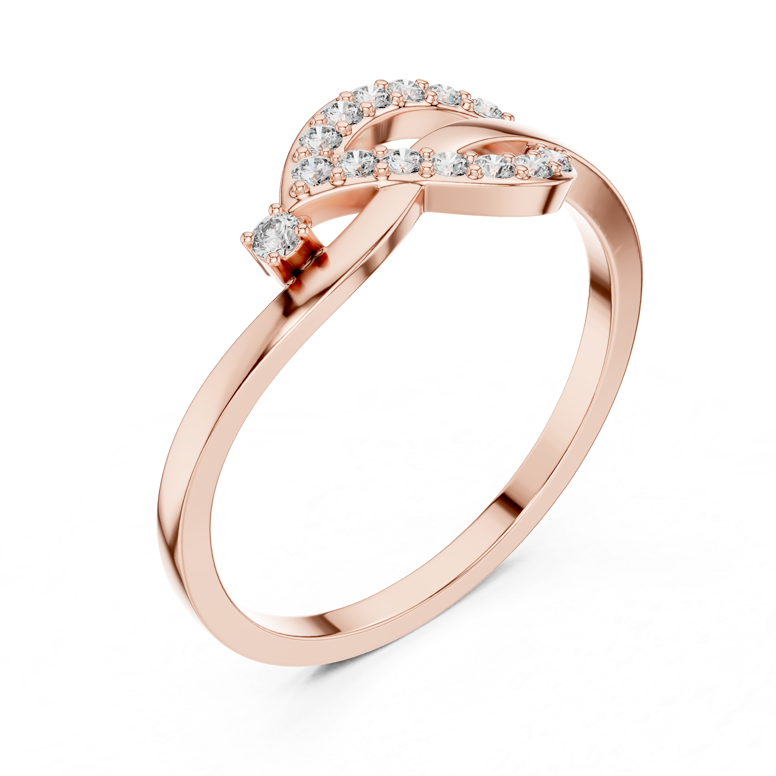 Infinity Loop Diamond Ring