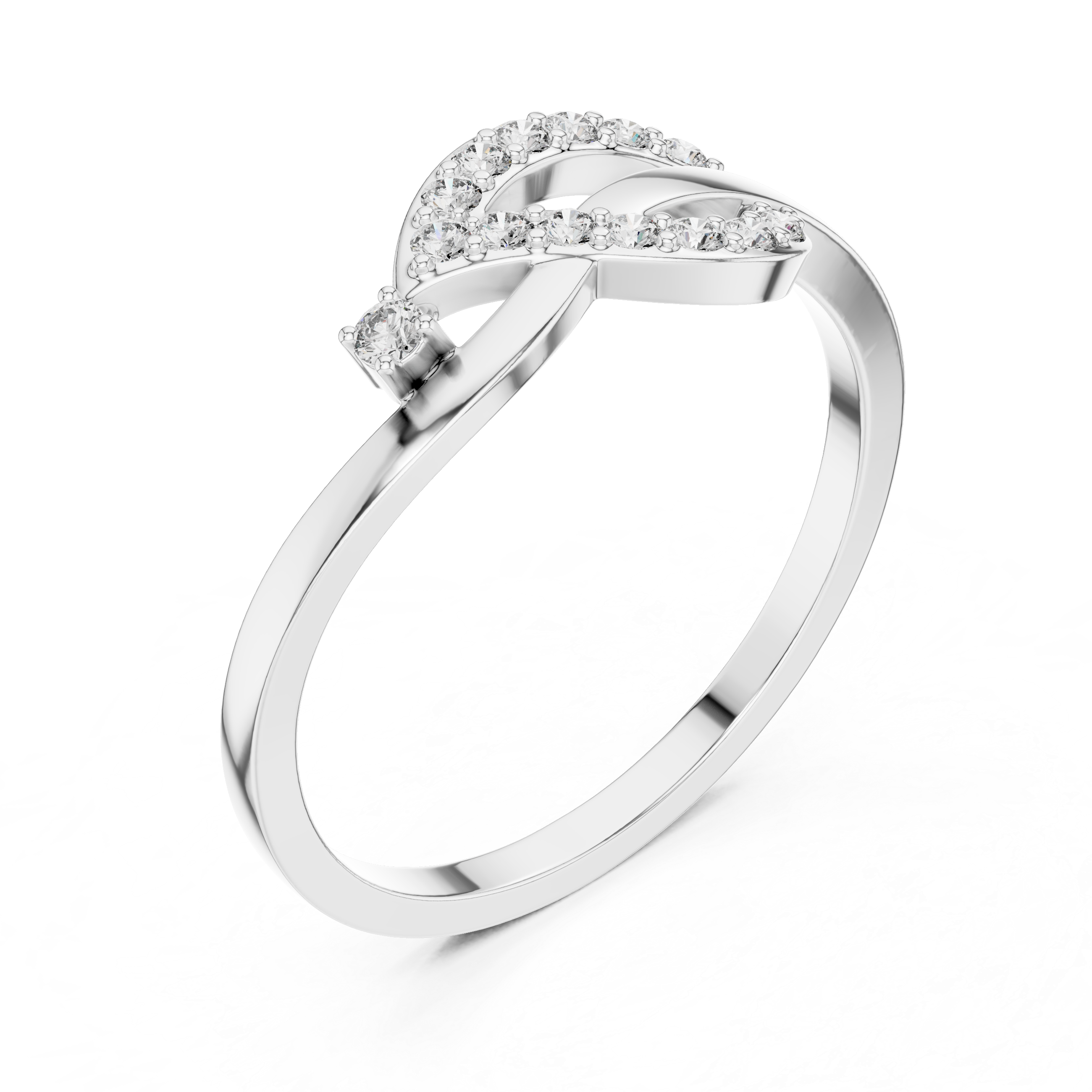 Infinity Loop Diamond Ring