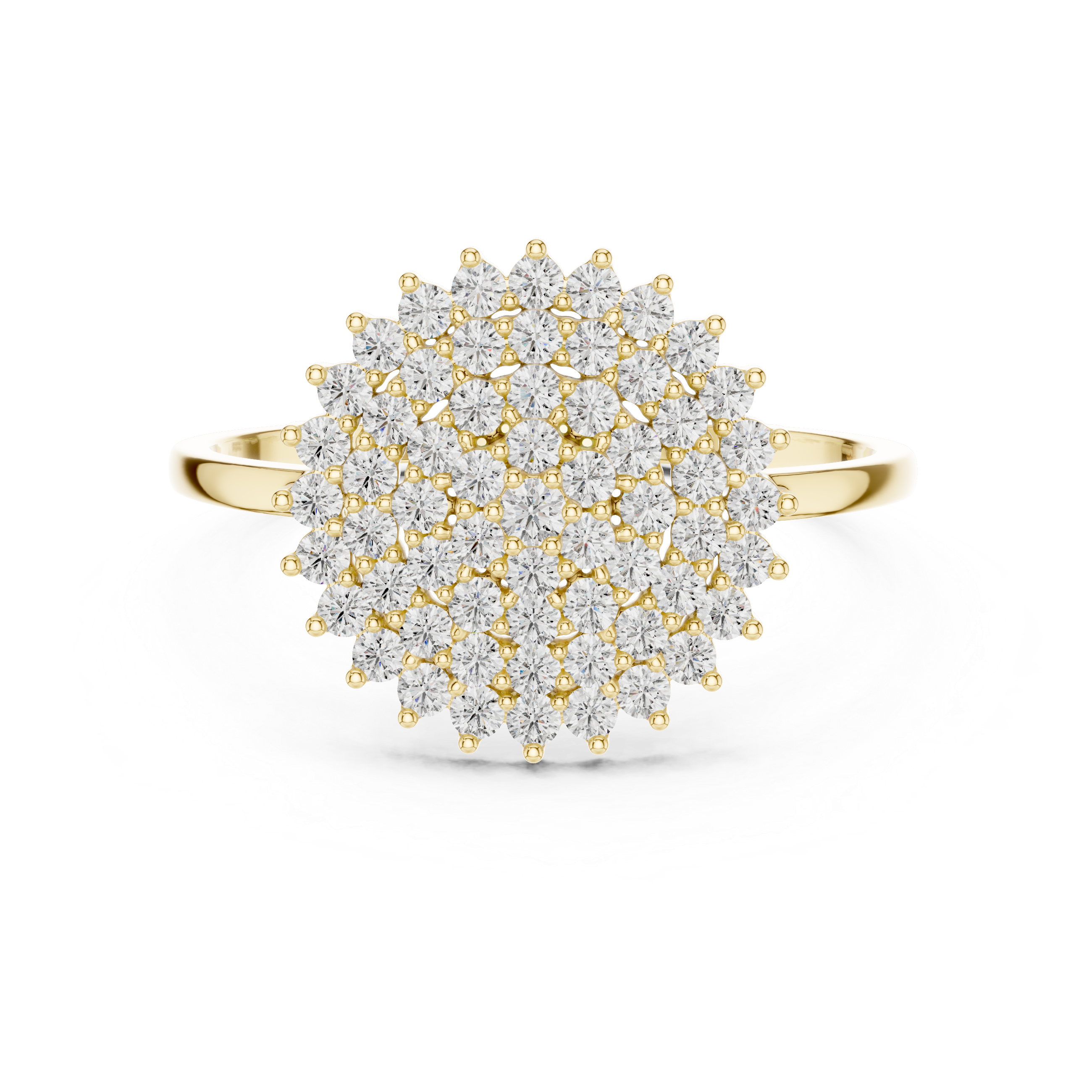 Snowflake Cluster Diamond Ring