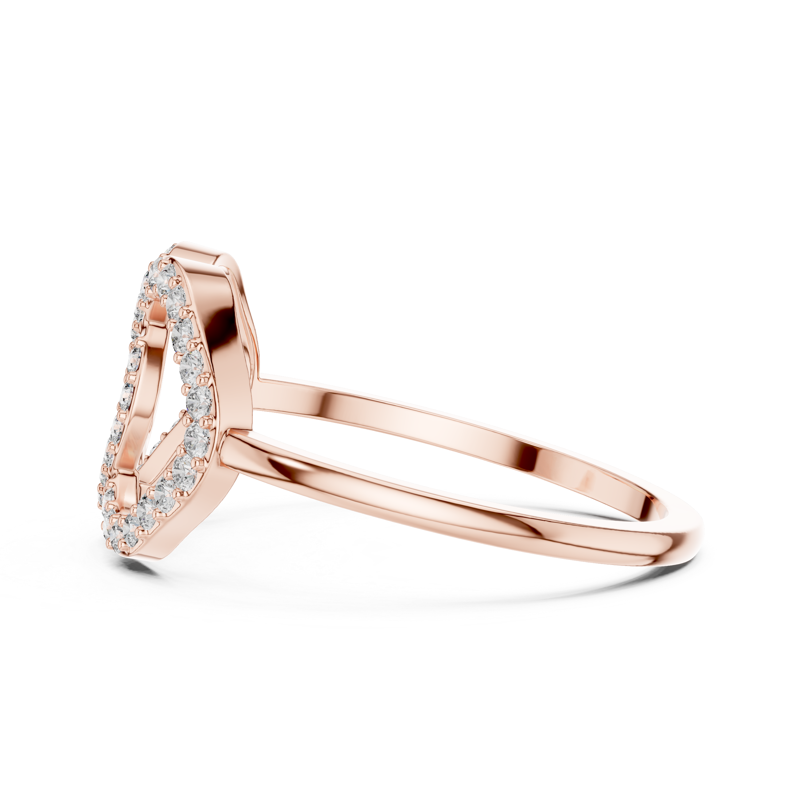Infinity Loop Diamond Ring – Interlocking Openwork Pavé Diamond Statement Ring