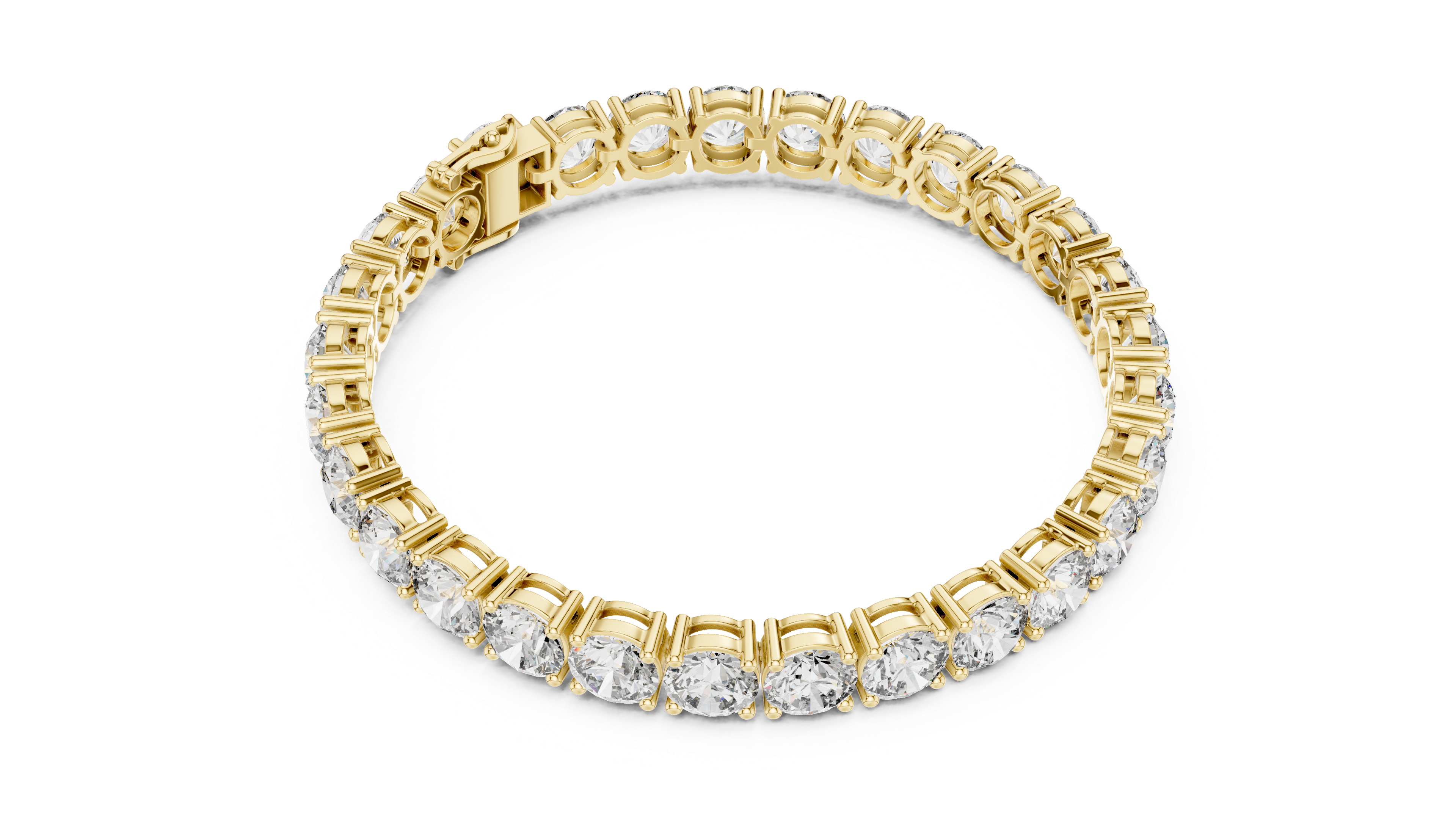 Luxury Round Diamond Tennis Bracelet
