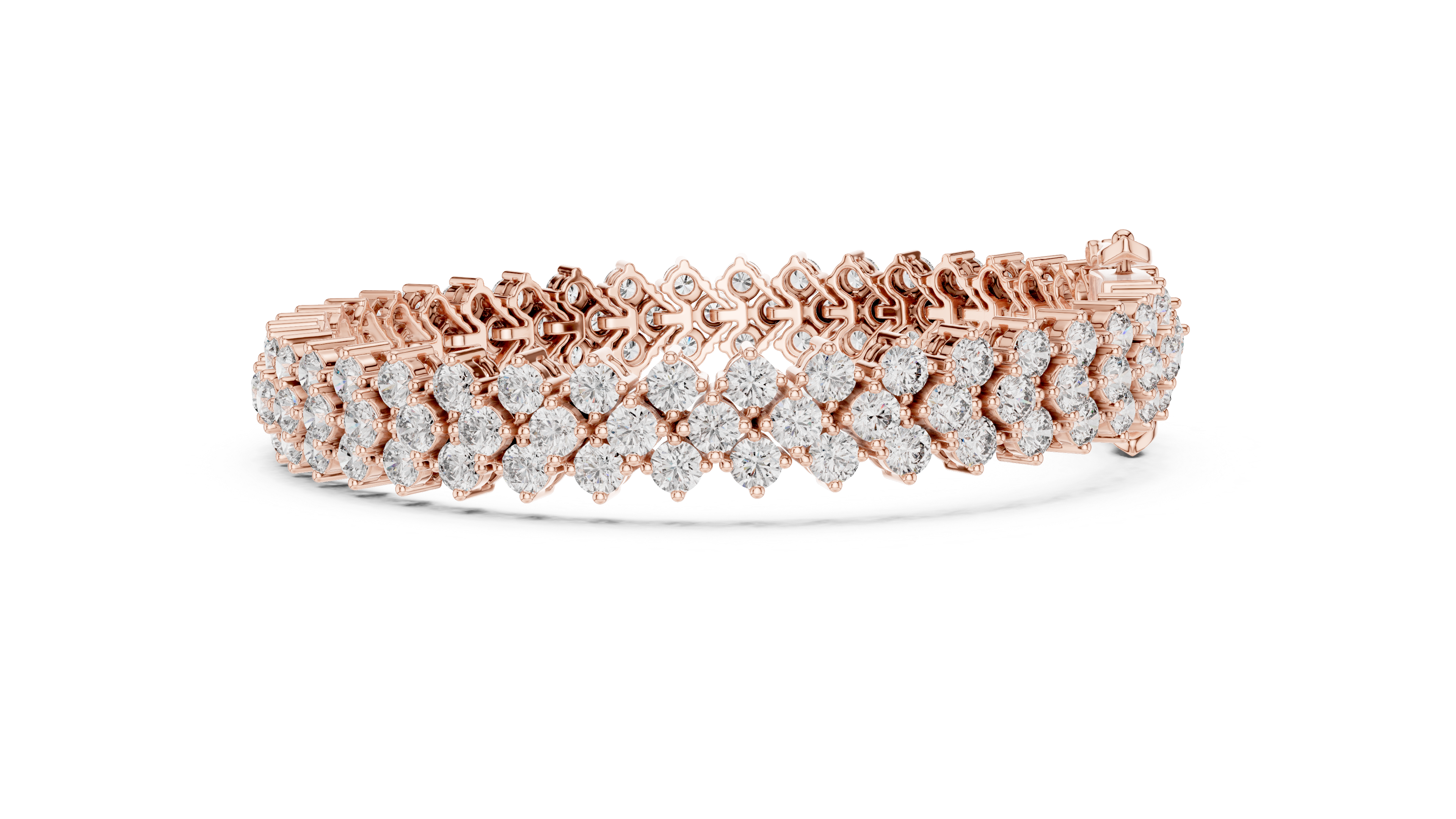 Luxury Multi Row Diamond Bracelet
