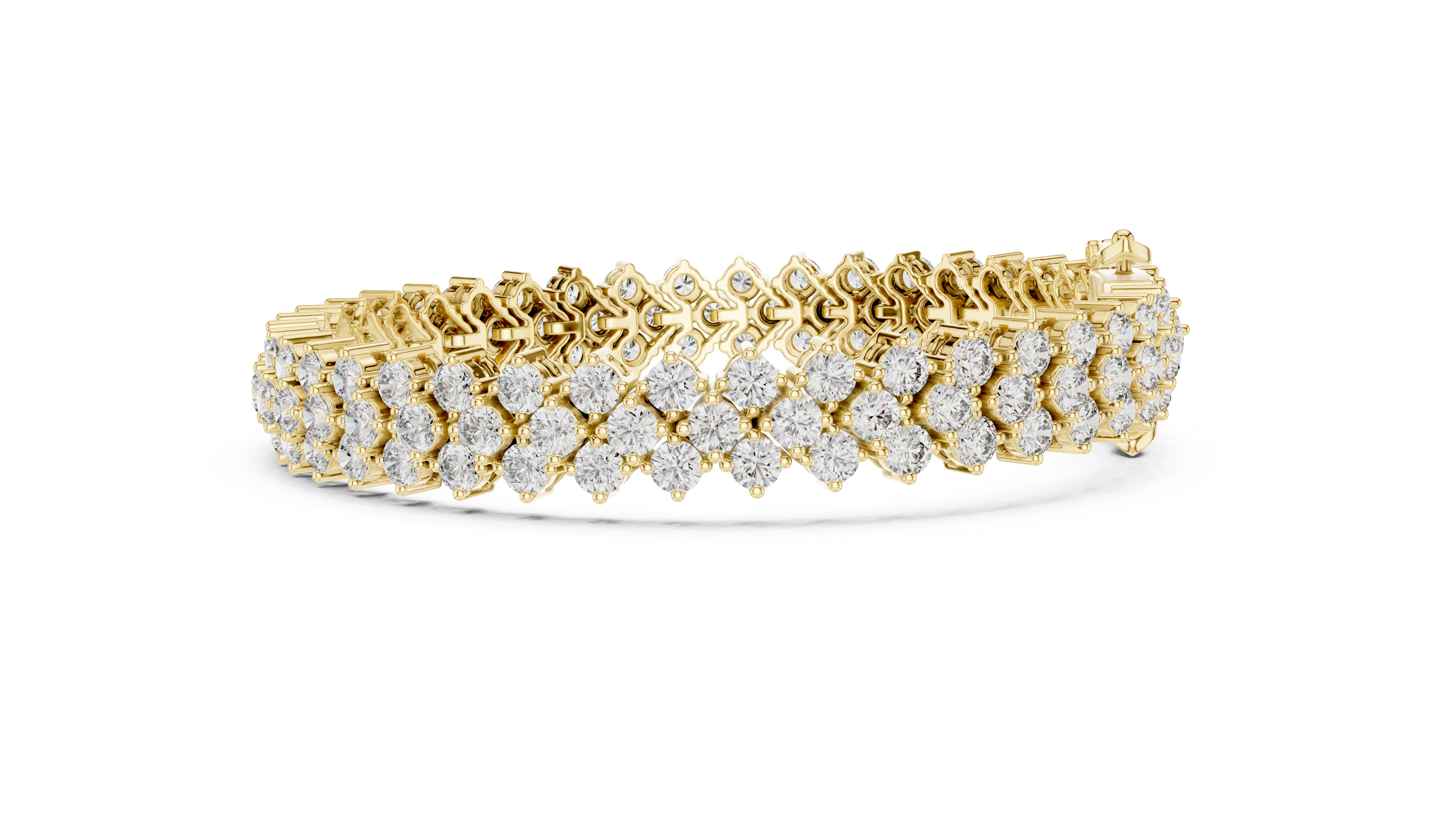 Luxury Multi Row Diamond Bracelet