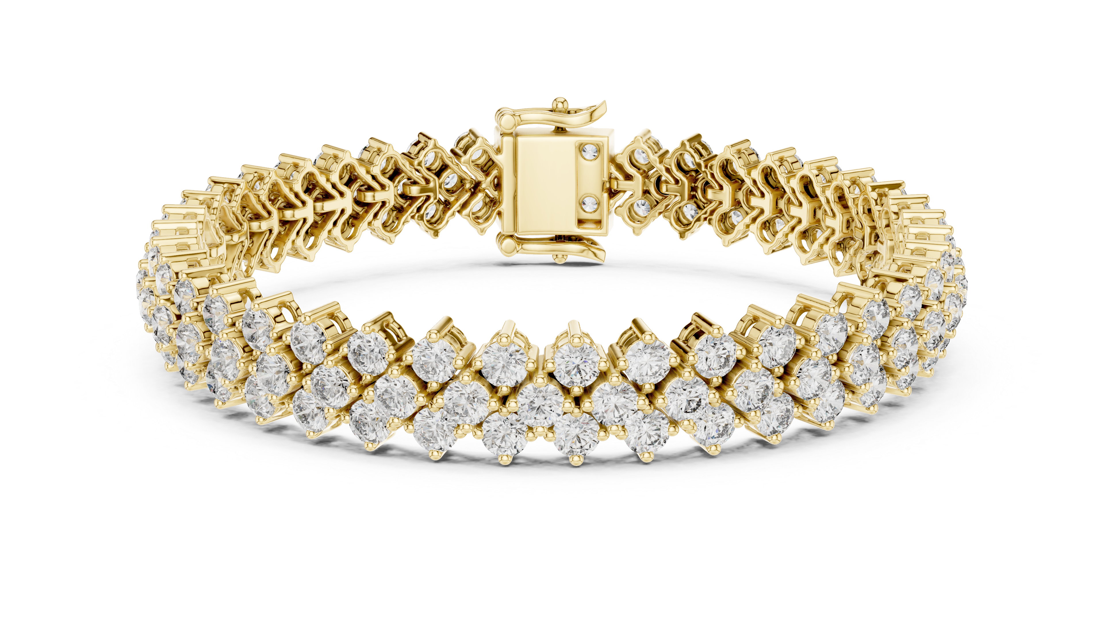 Luxury Multi Row Diamond Bracelet