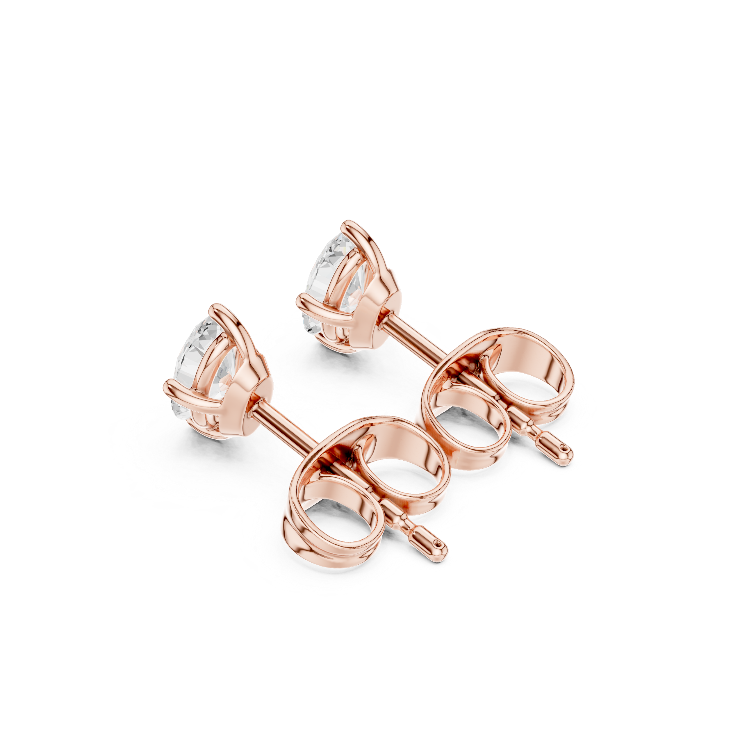 Marquise Cut Diamond Stud Earrings in Classic Prong Setting