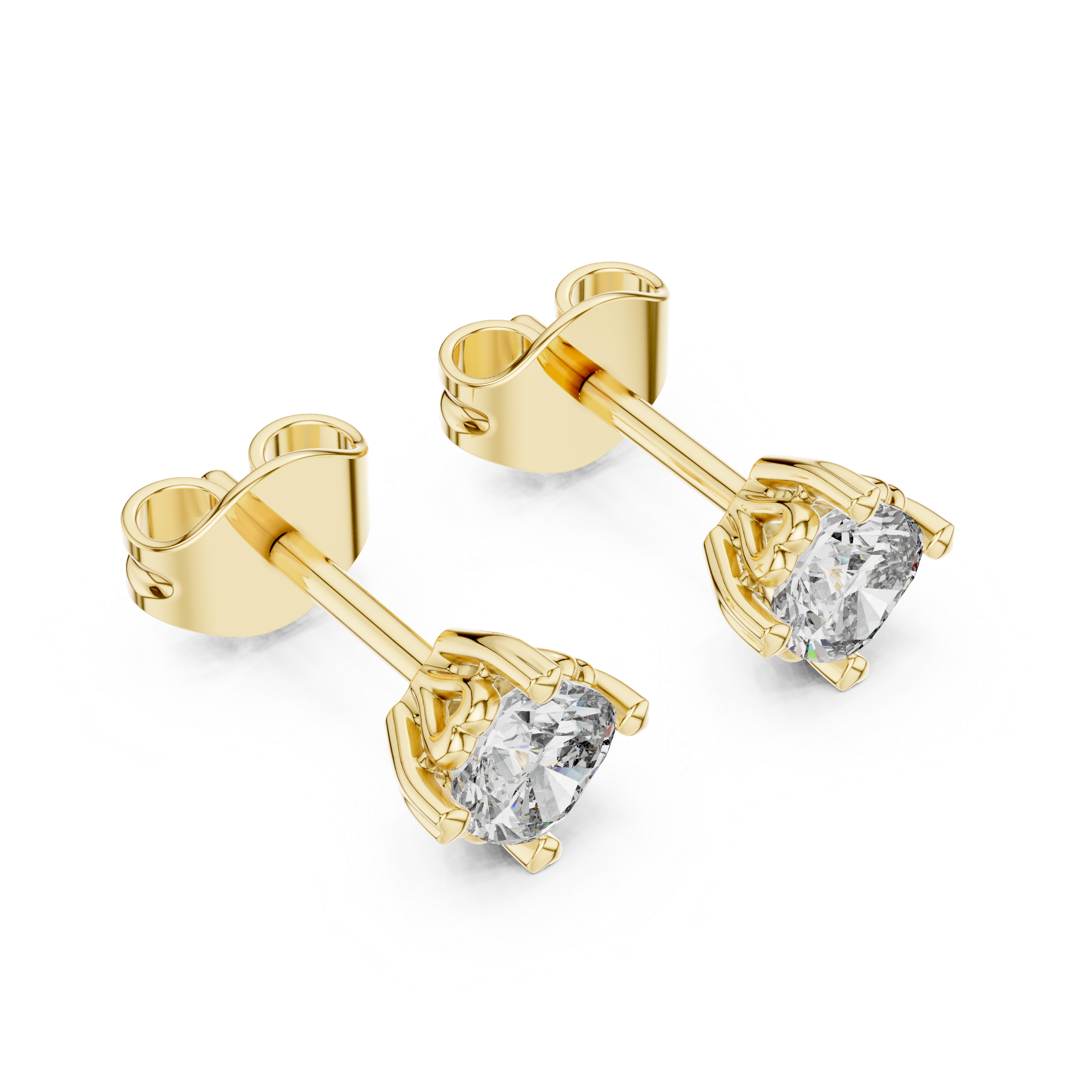 Cushion Cut Diamond Stud Earrings