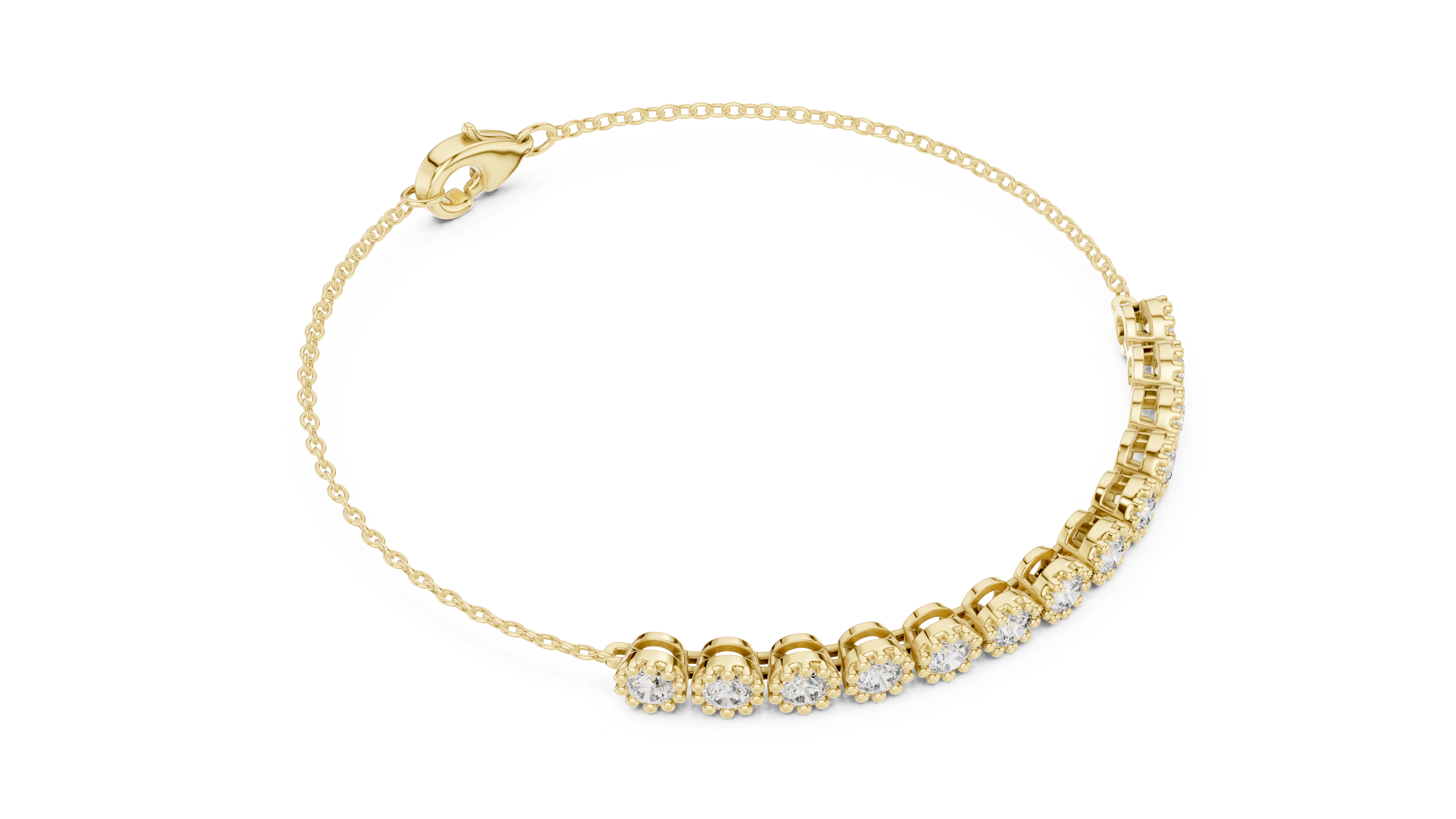 Minimal Diamond Line Bracelet