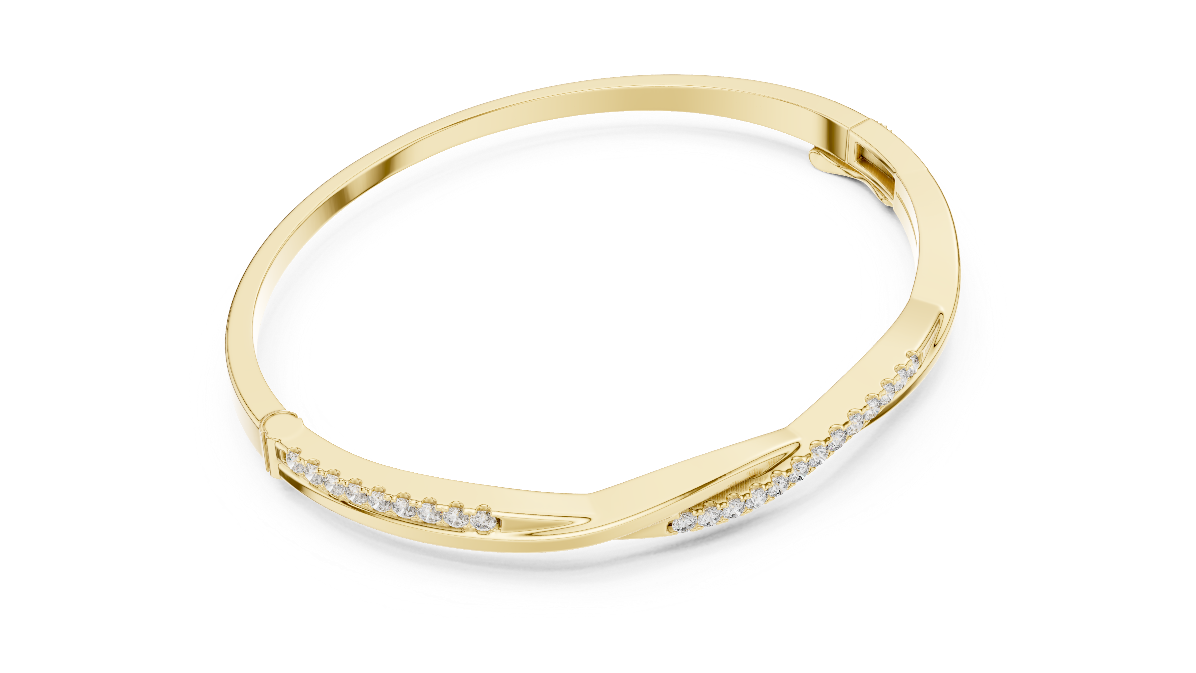Luxury Diamond Twist Bracelet