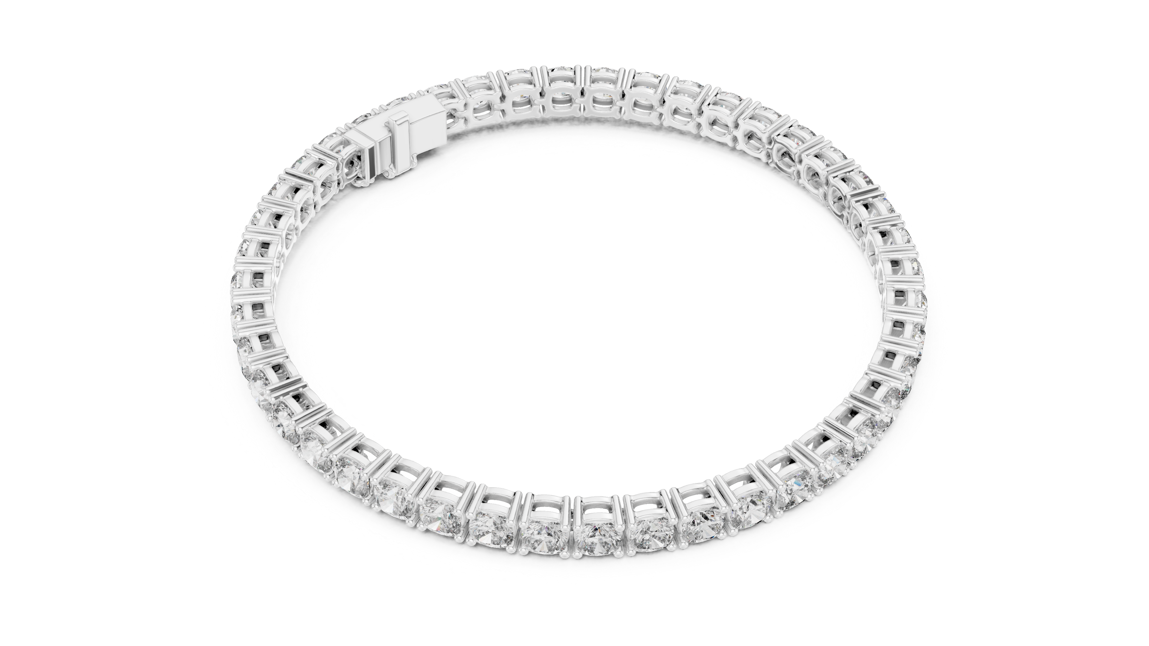 Luxury Cushion Diamond Bracelet