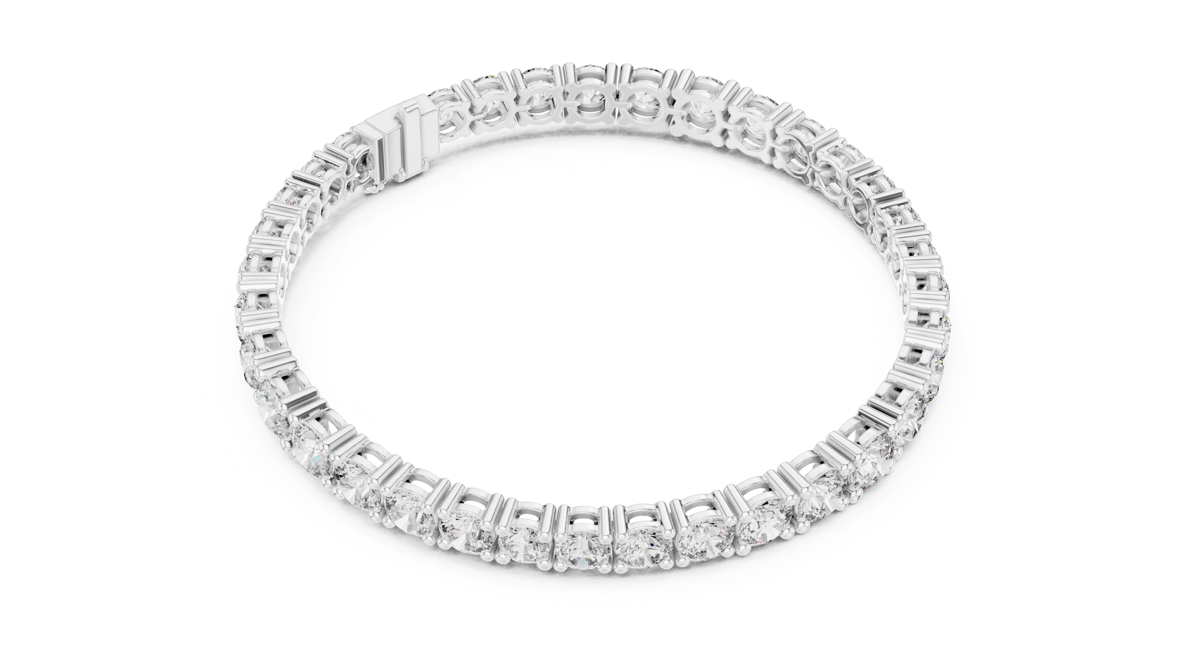 Luxury Round Diamond Tennis Bracelet