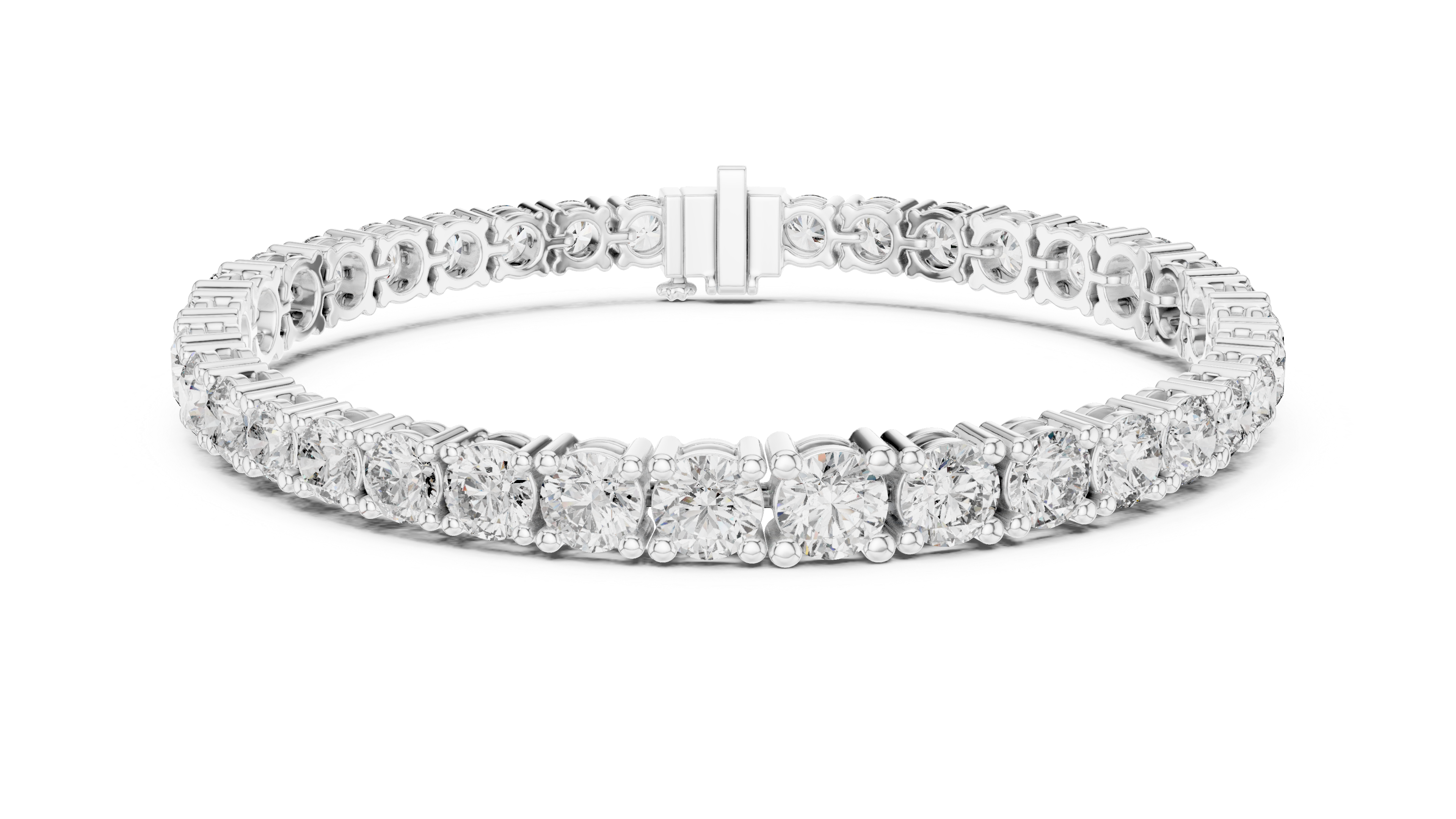 Luxury Round Diamond Tennis Bracelet