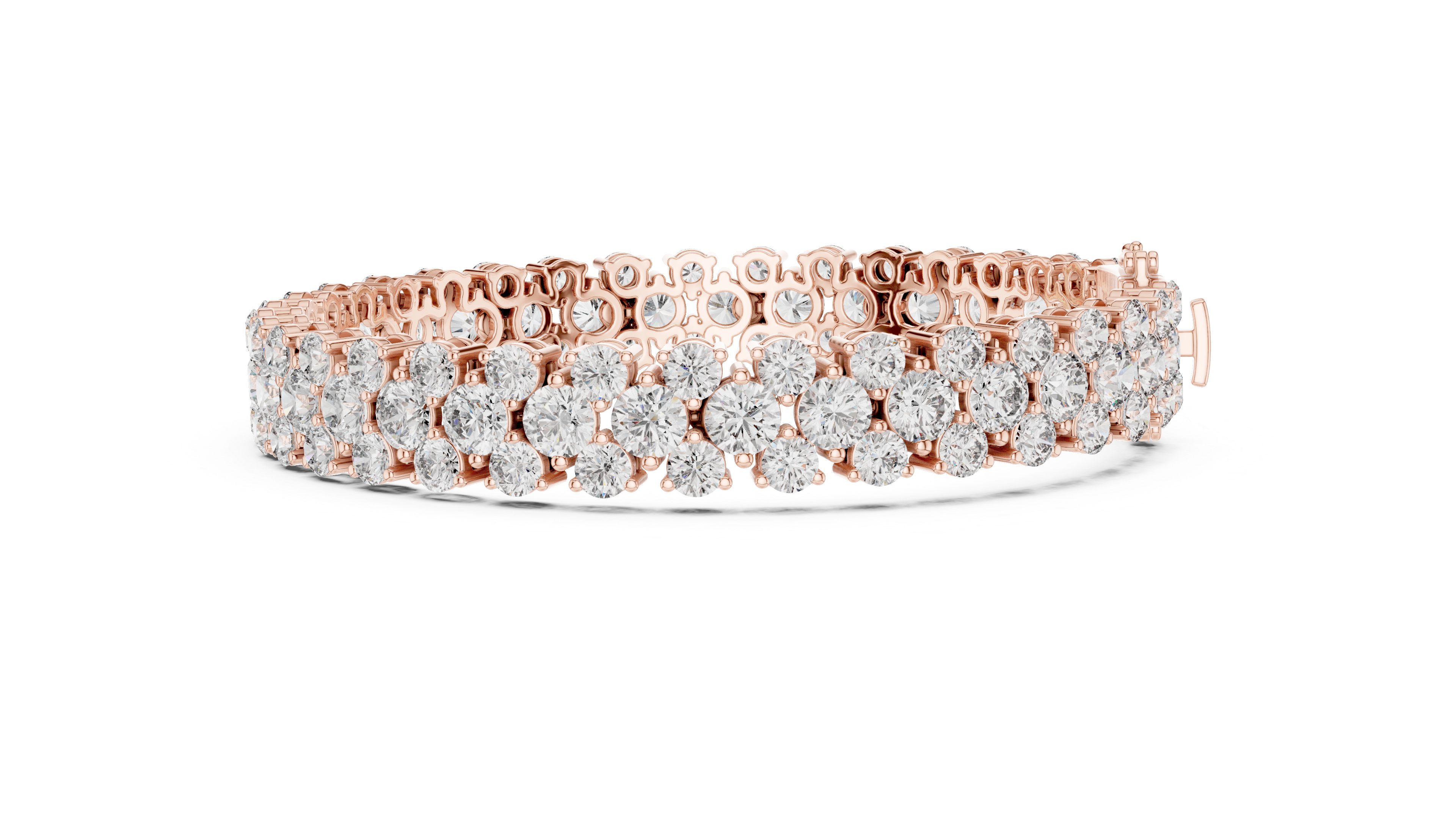 Luxury Cluster Diamond Bracelet