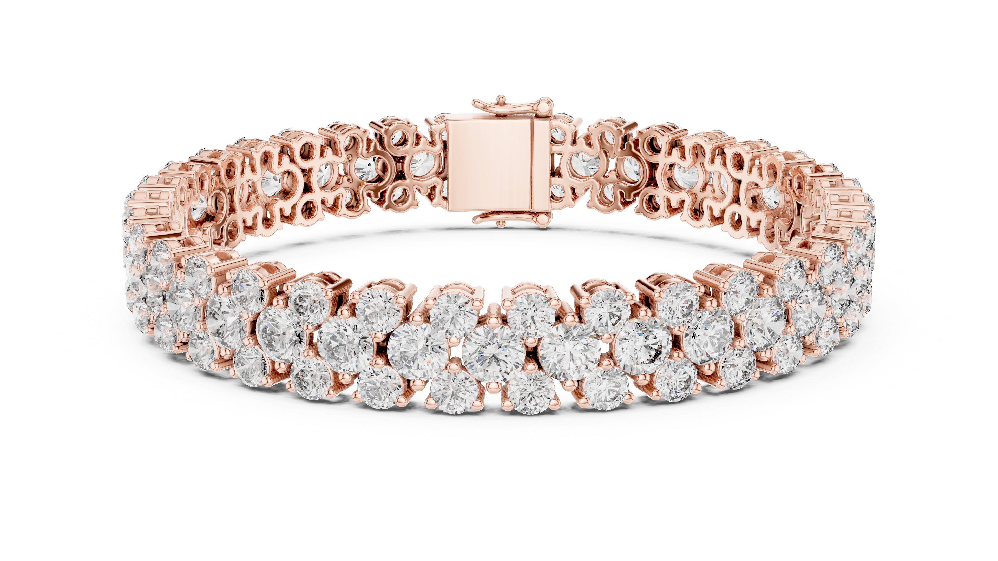 Luxury Cluster Diamond Bracelet