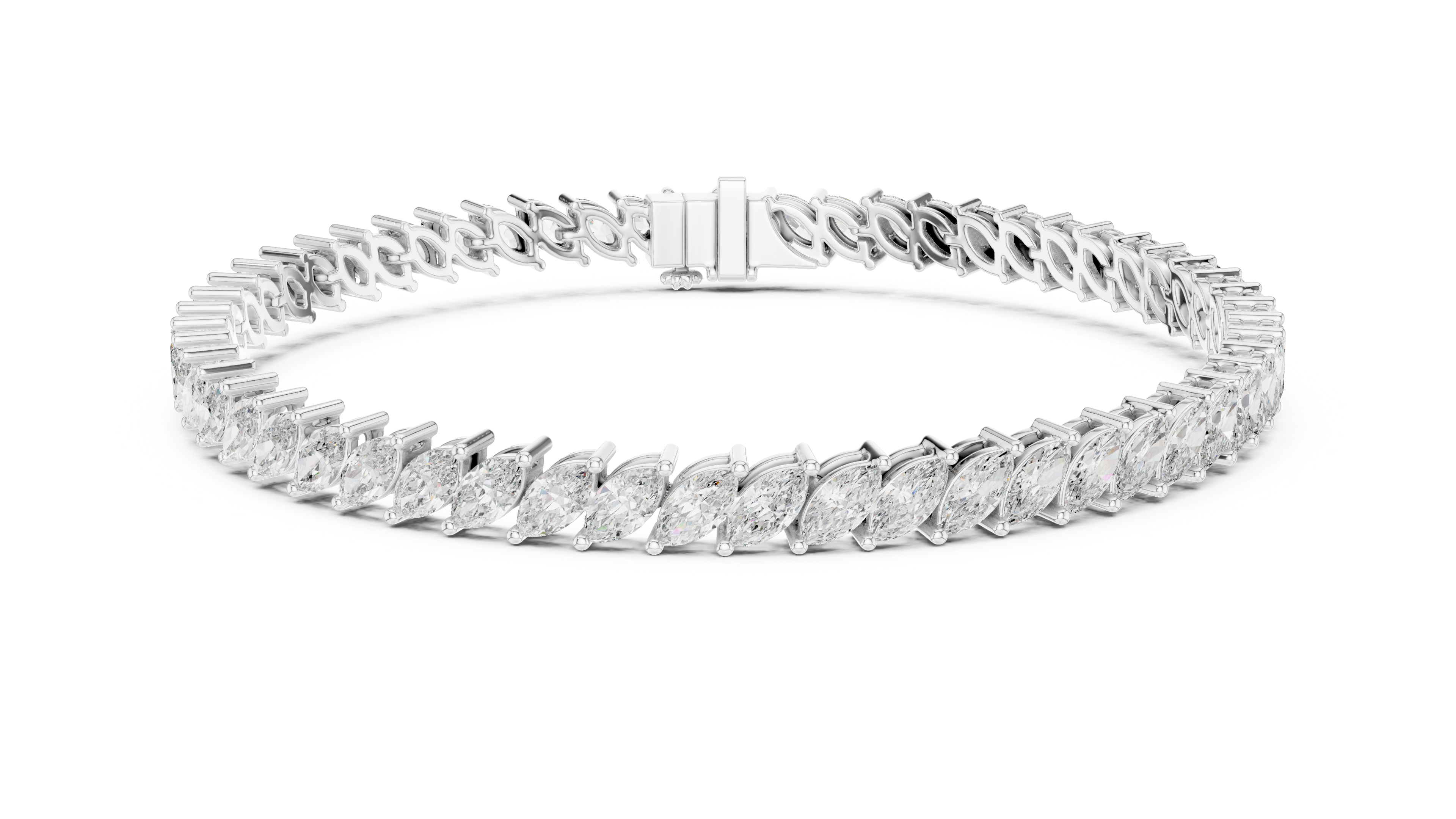 Luxury Marquise Diamond Bracelet