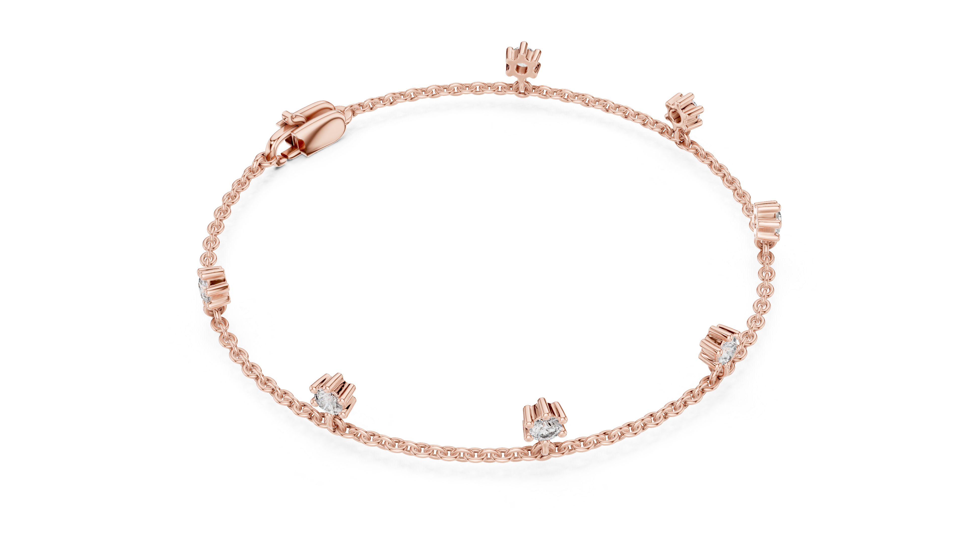 Minimal Diamond Chain Bracelet