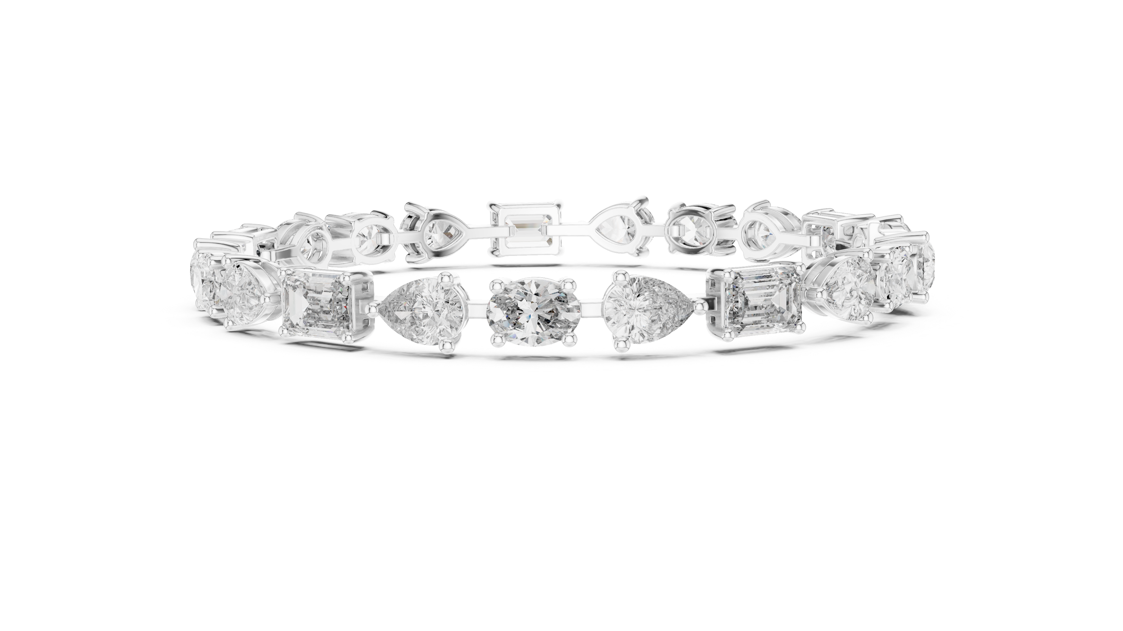 Luxury Multi Shape Diamond Bracelet