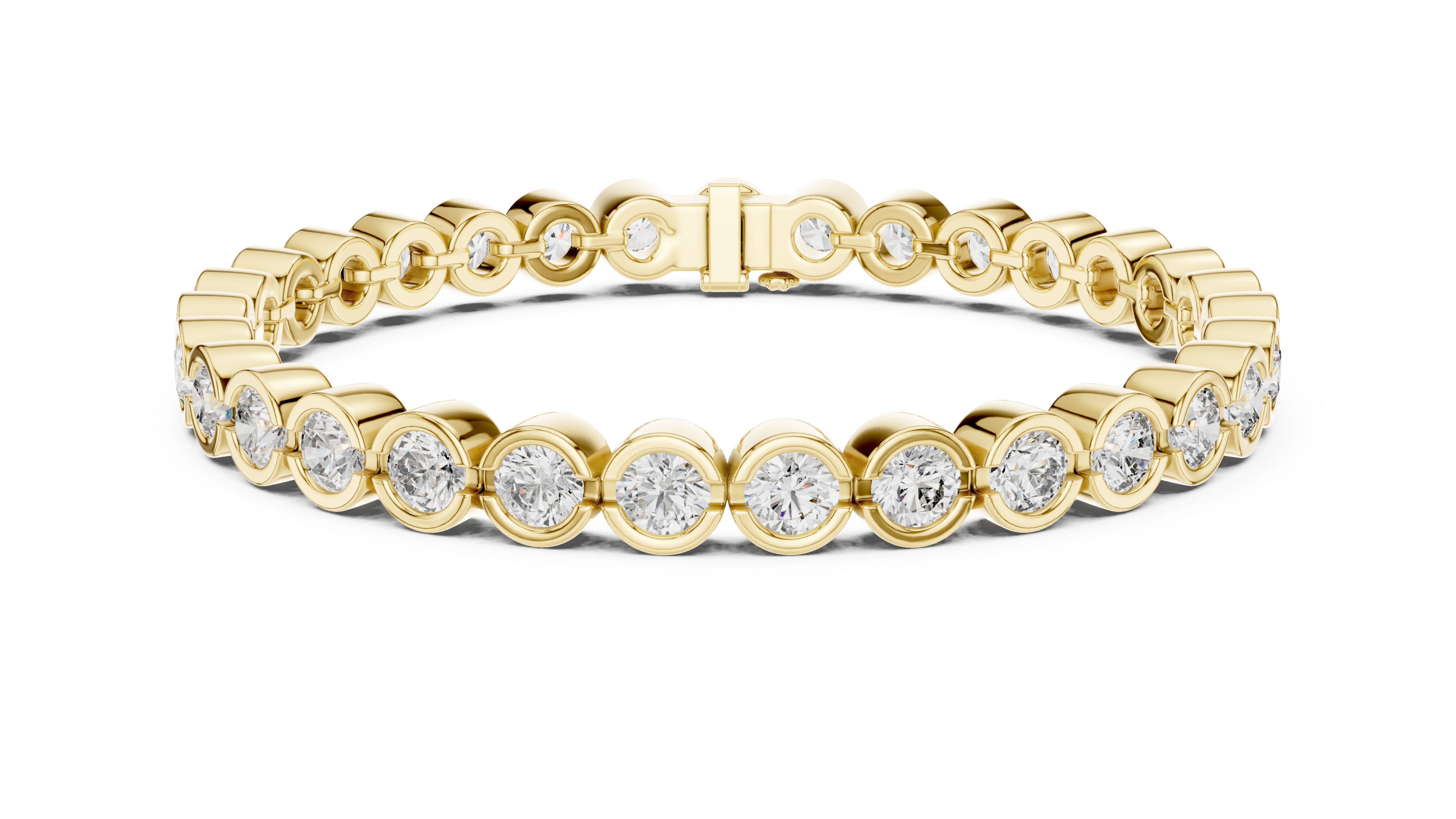 Luxury Bezel Diamond Bracelet