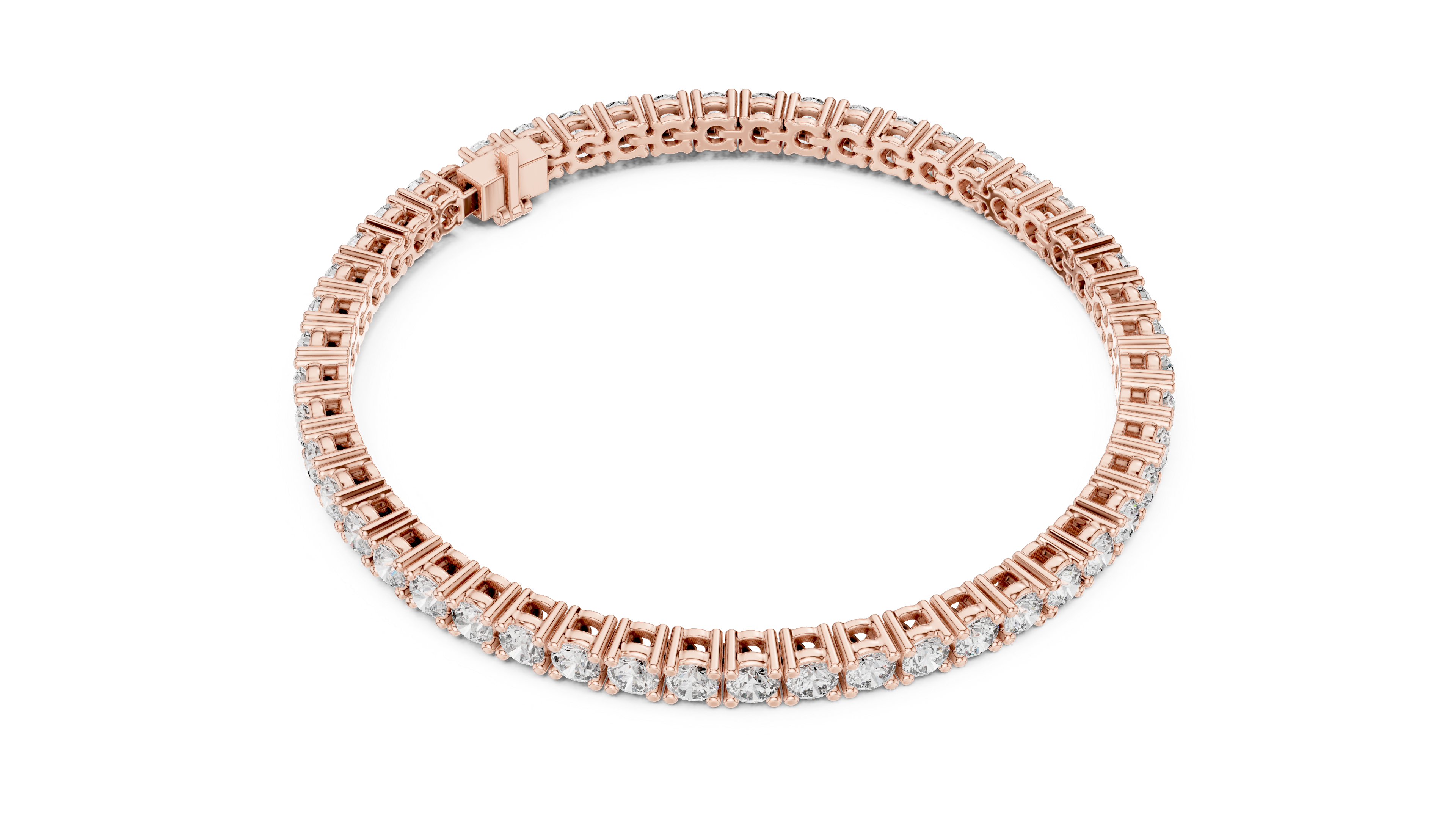 Luxury Round Diamond Tennis Bracelet