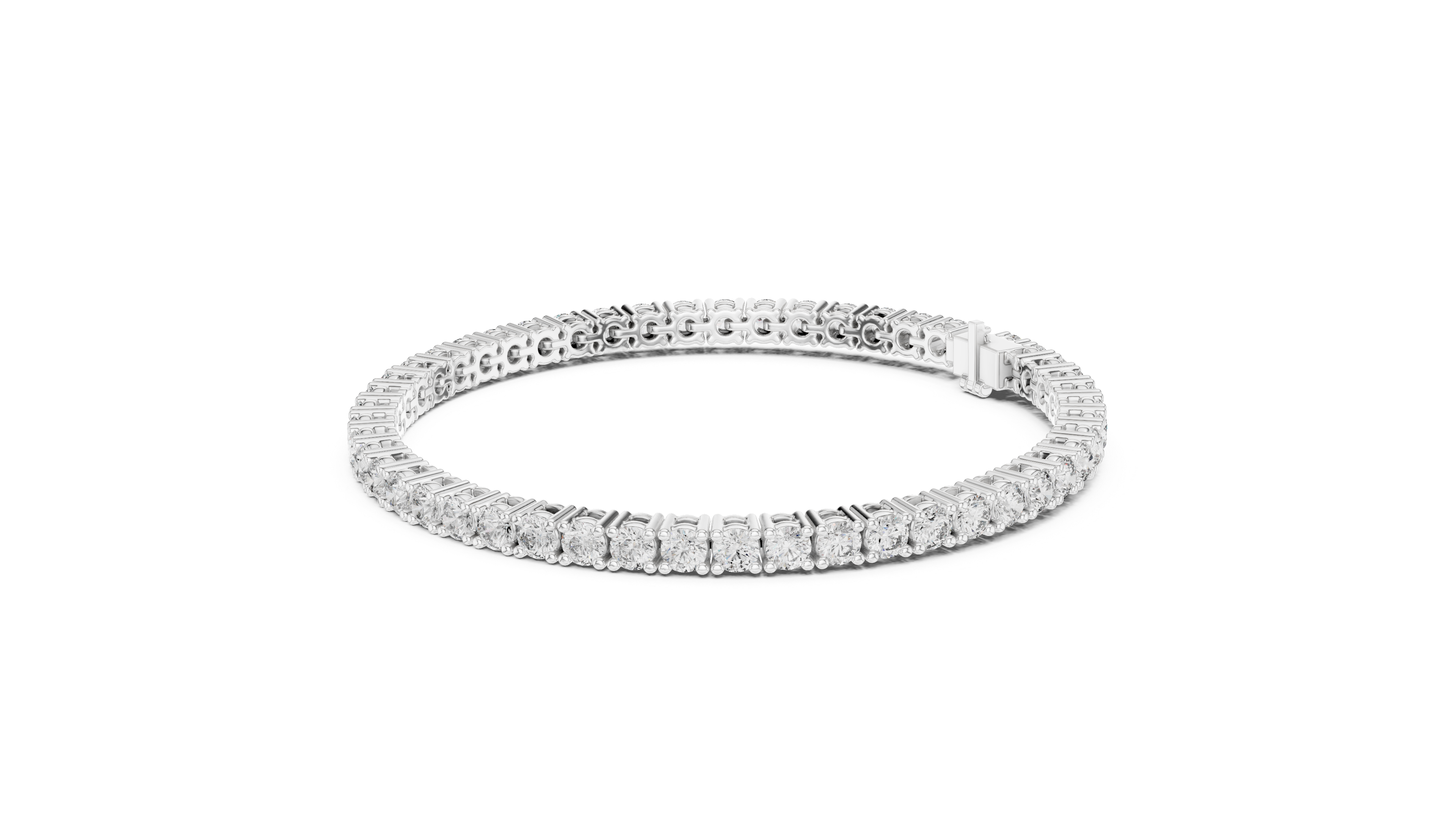 Luxury Round Diamond Tennis Bracelet