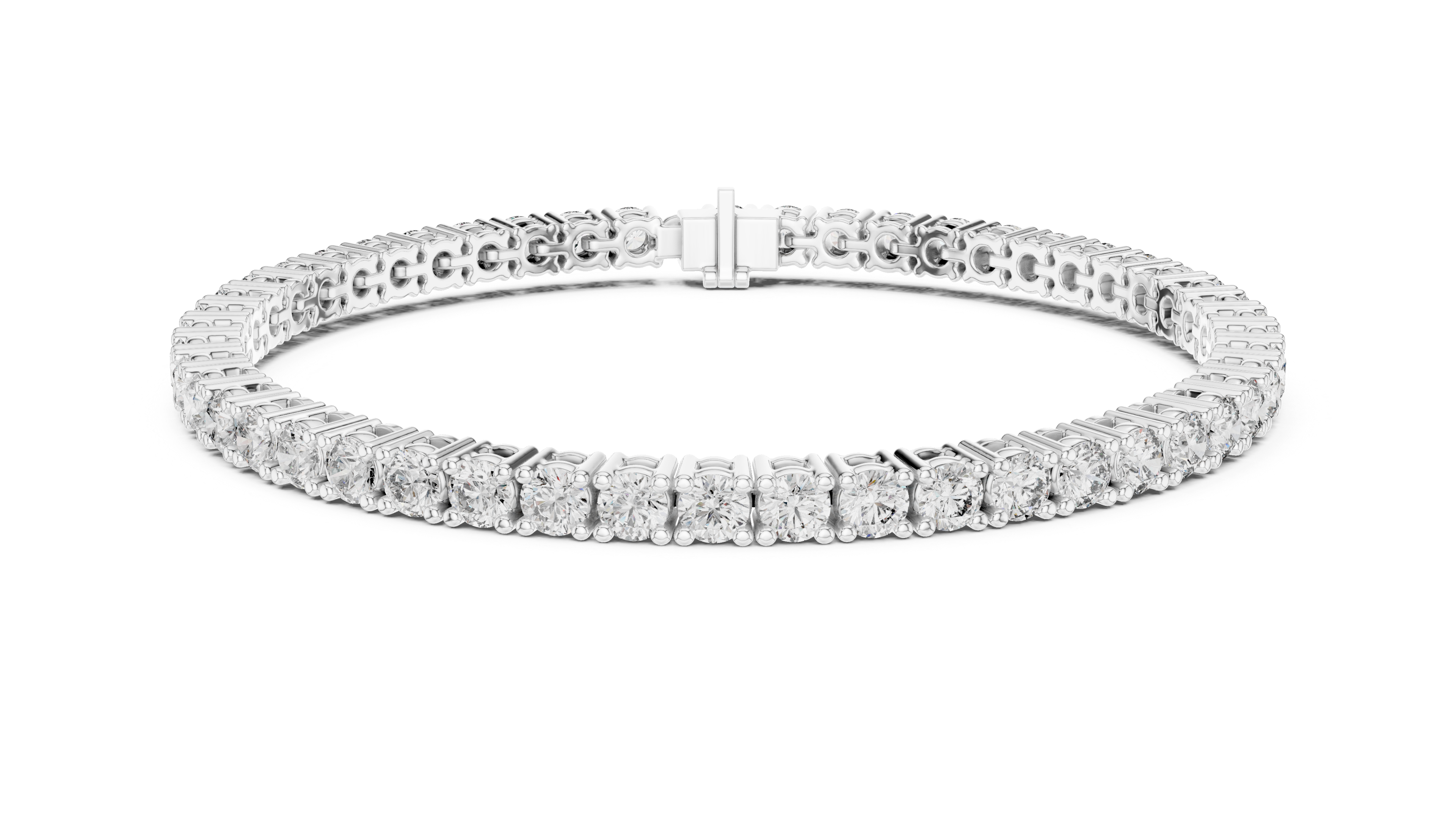 Luxury Round Diamond Tennis Bracelet