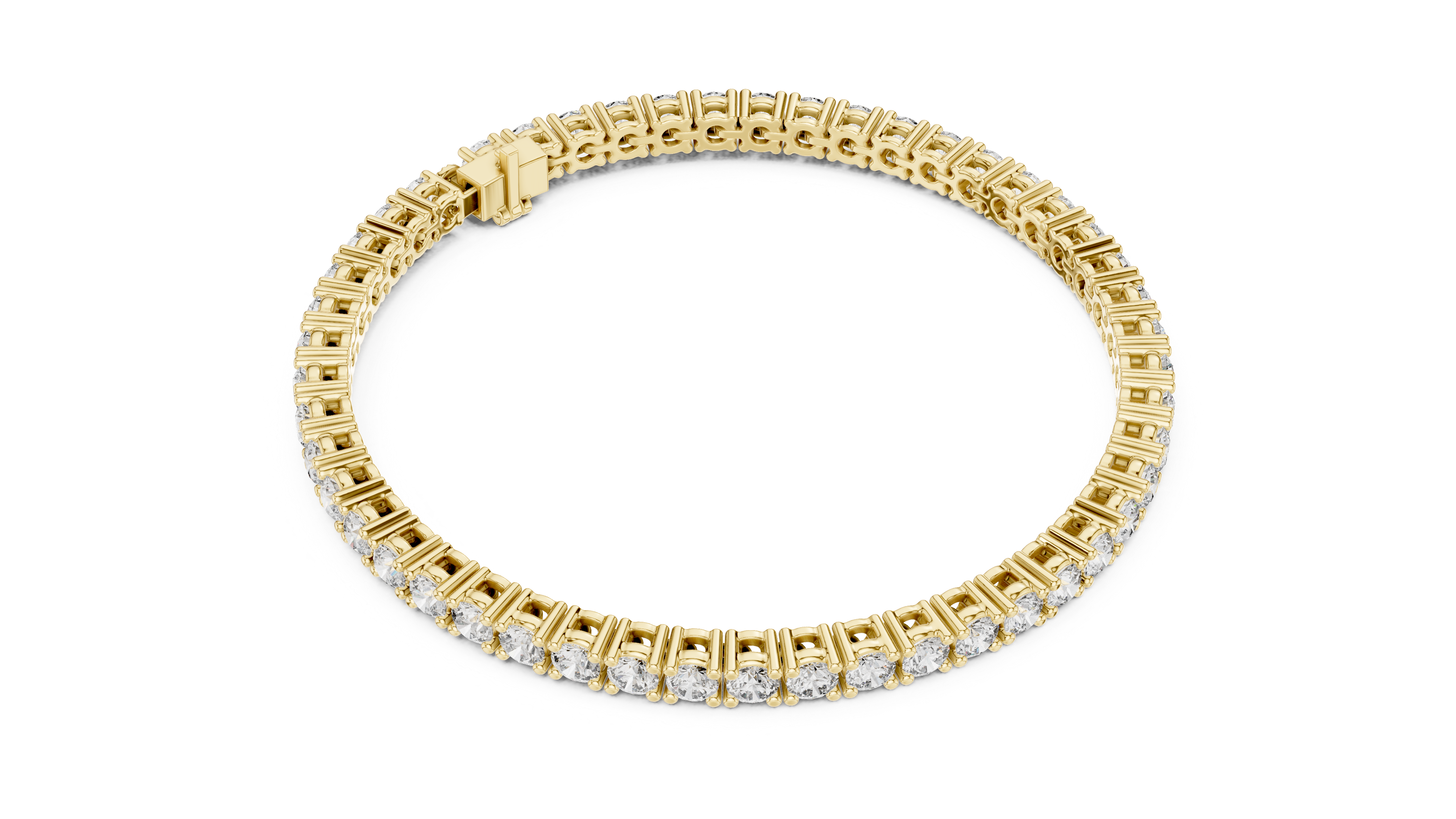Luxury Round Diamond Tennis Bracelet