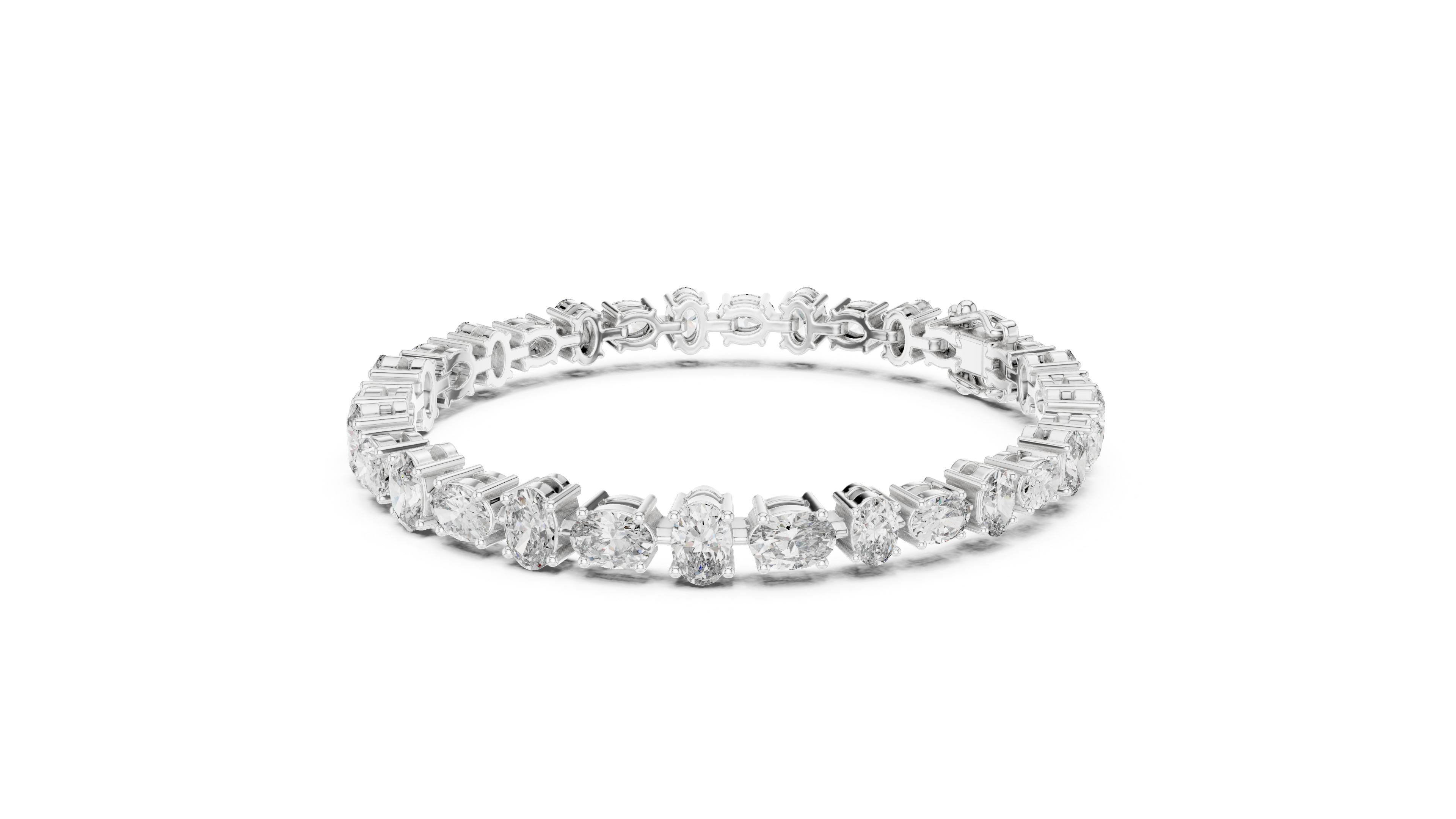 Luxury Oval Diamond Bracelet
