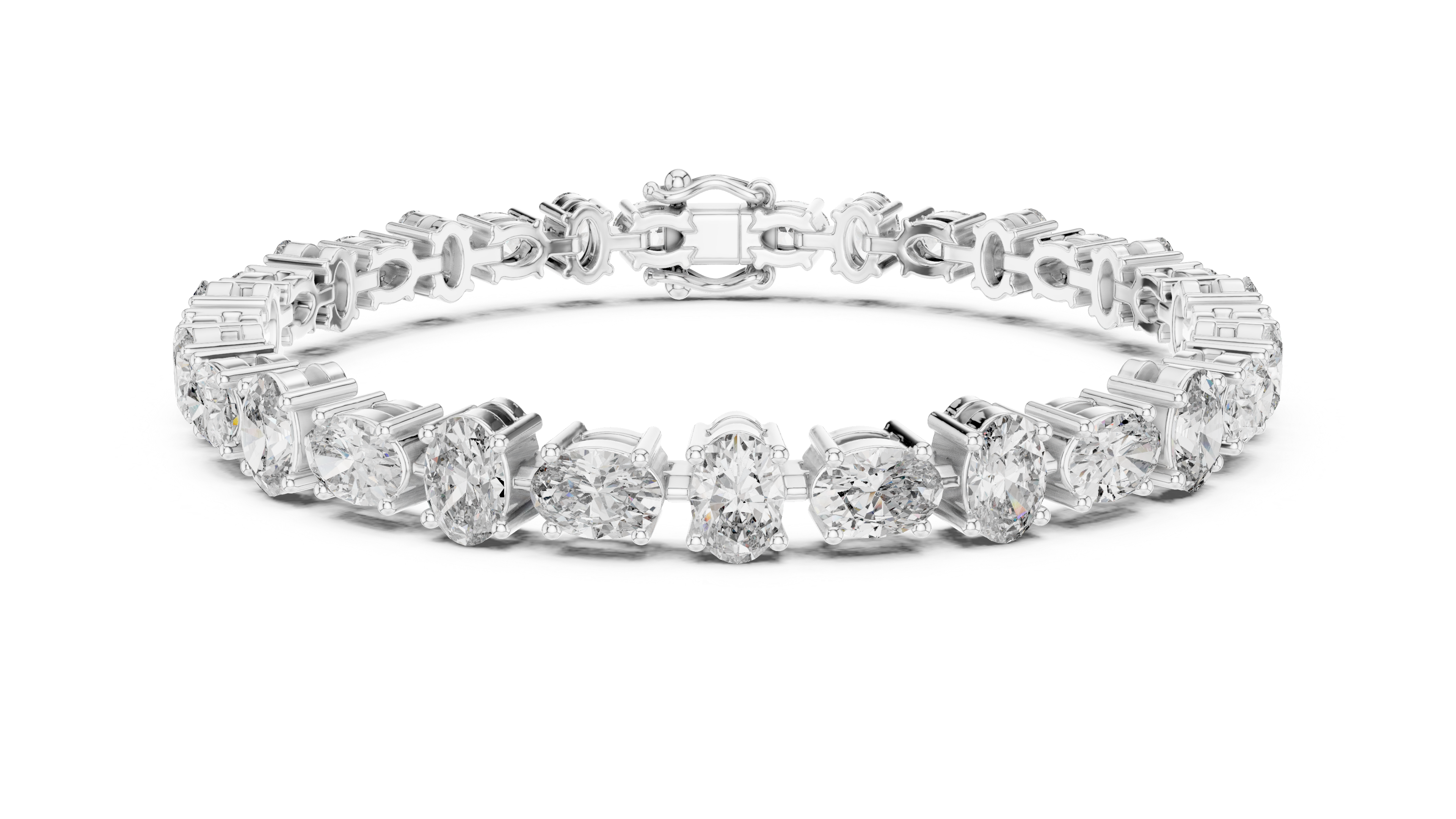 Luxury Oval Diamond Bracelet