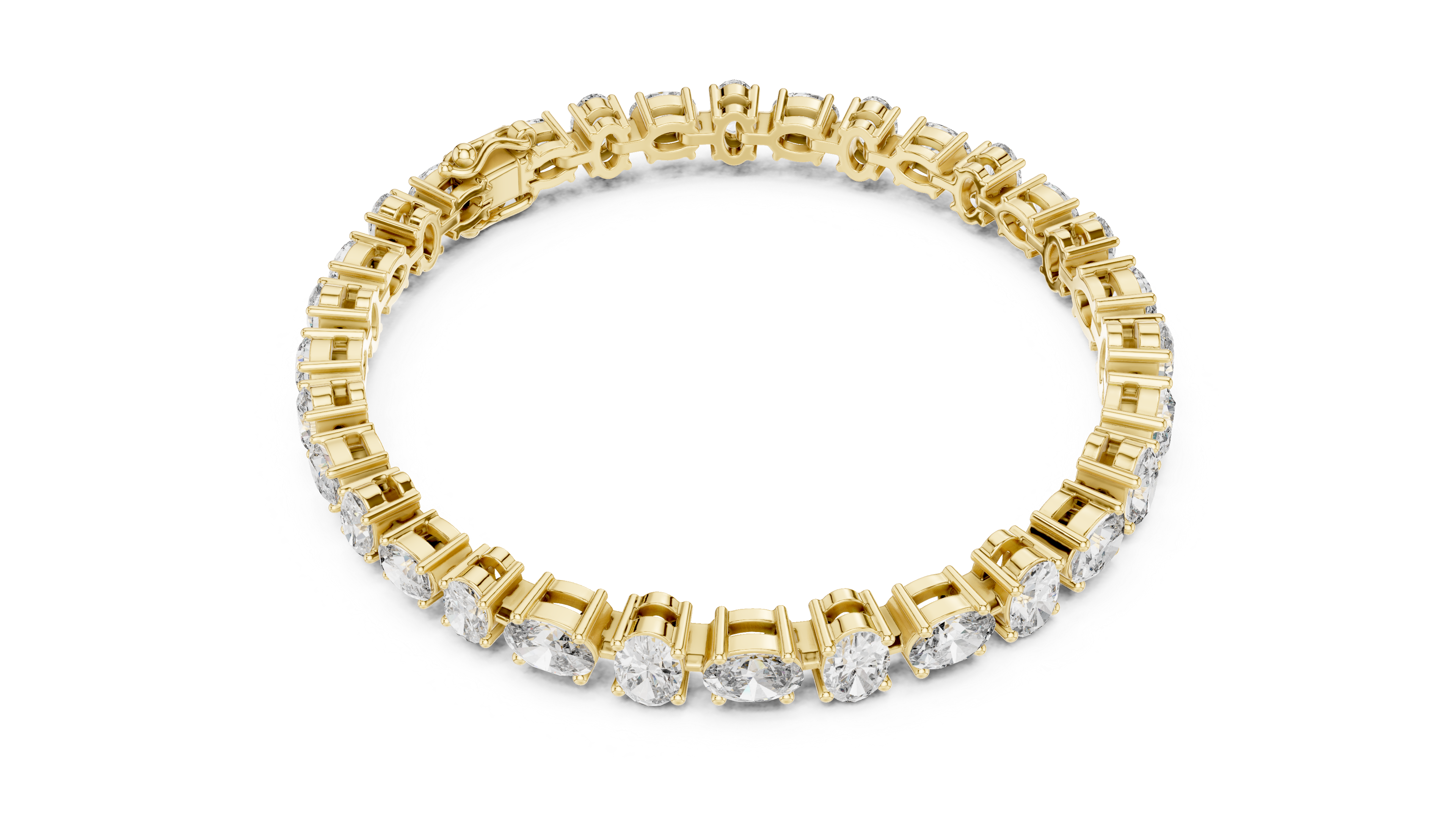 Luxury Oval Diamond Bracelet
