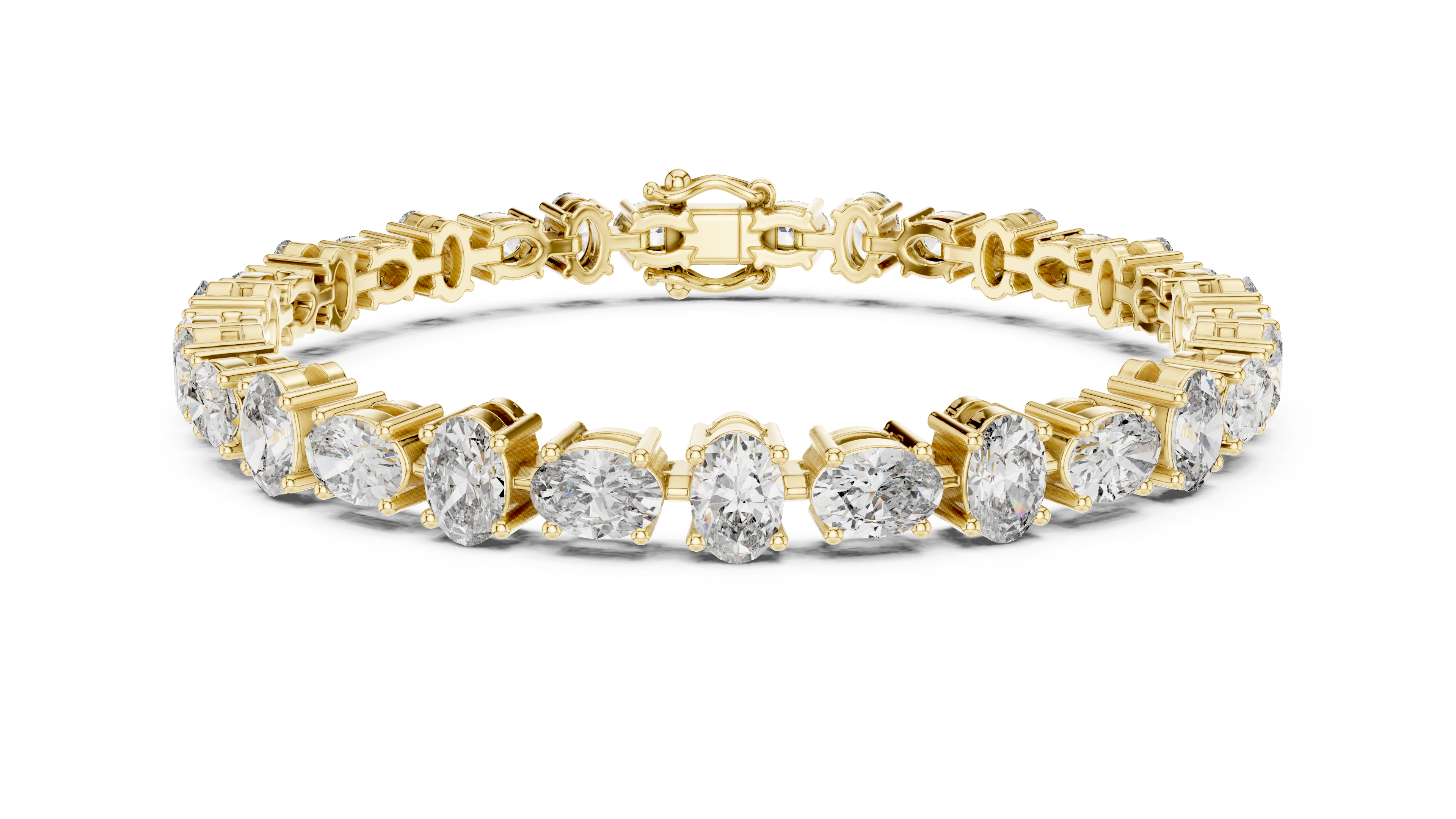 Luxury Oval Diamond Bracelet