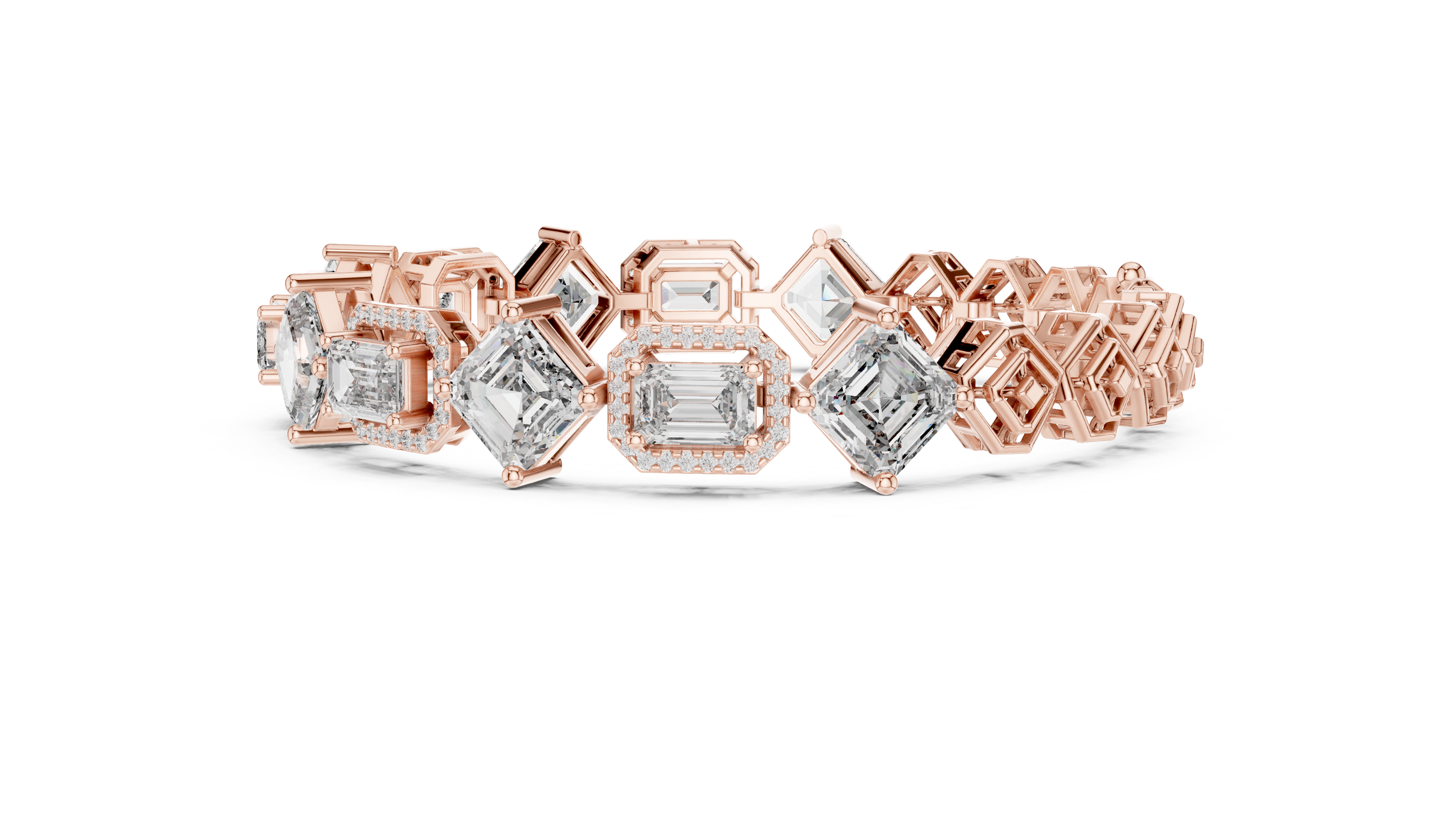 Luxury Mixed Cut Diamond Bracelet