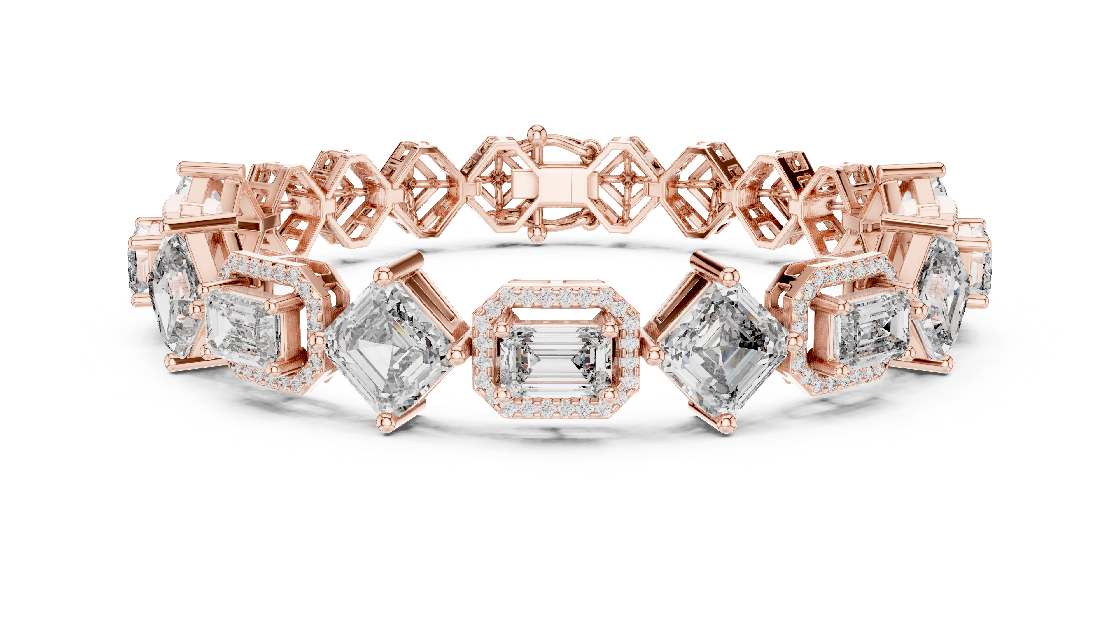 Luxury Mixed Cut Diamond Bracelet