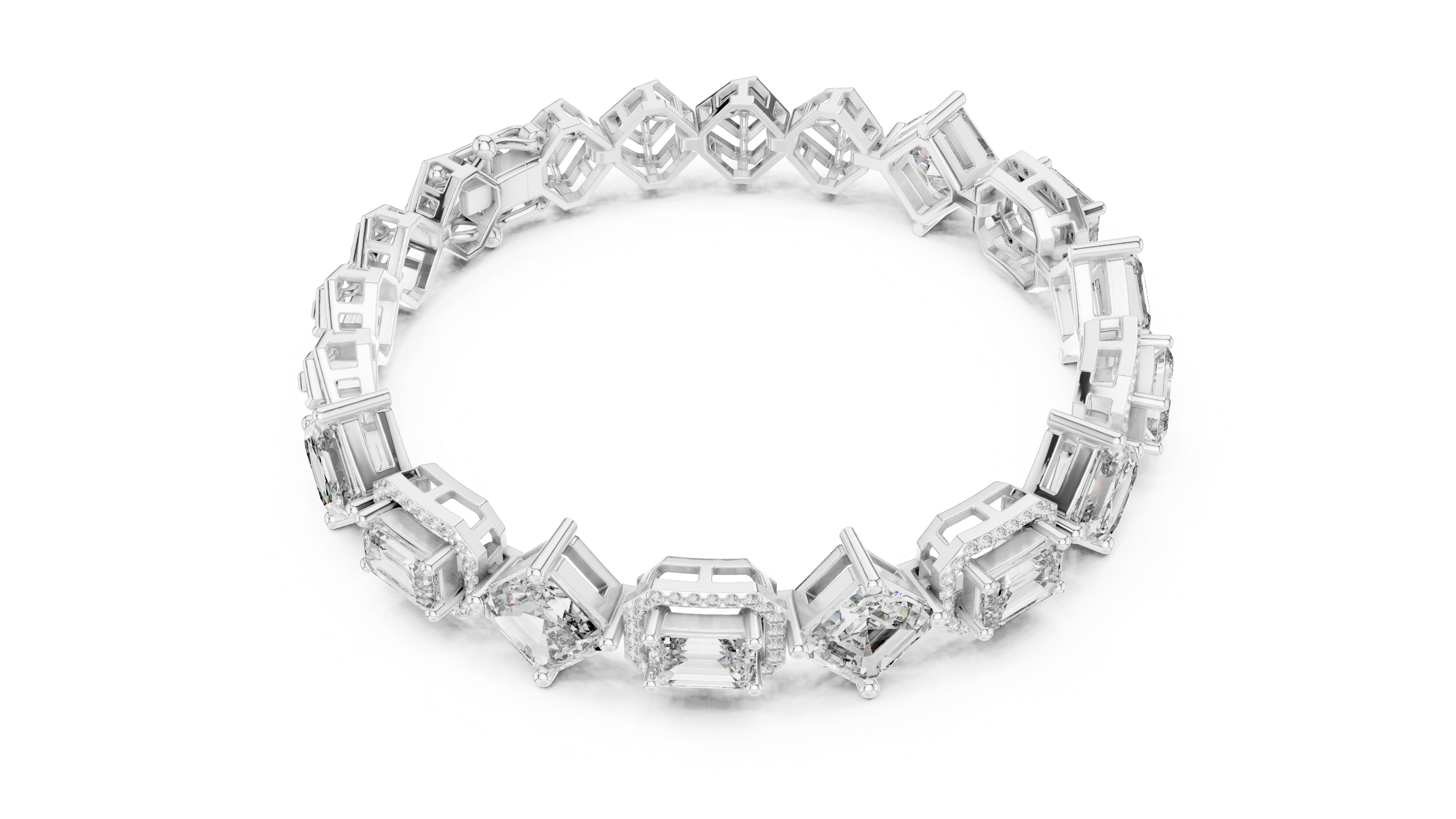 Luxury Mixed Cut Diamond Bracelet
