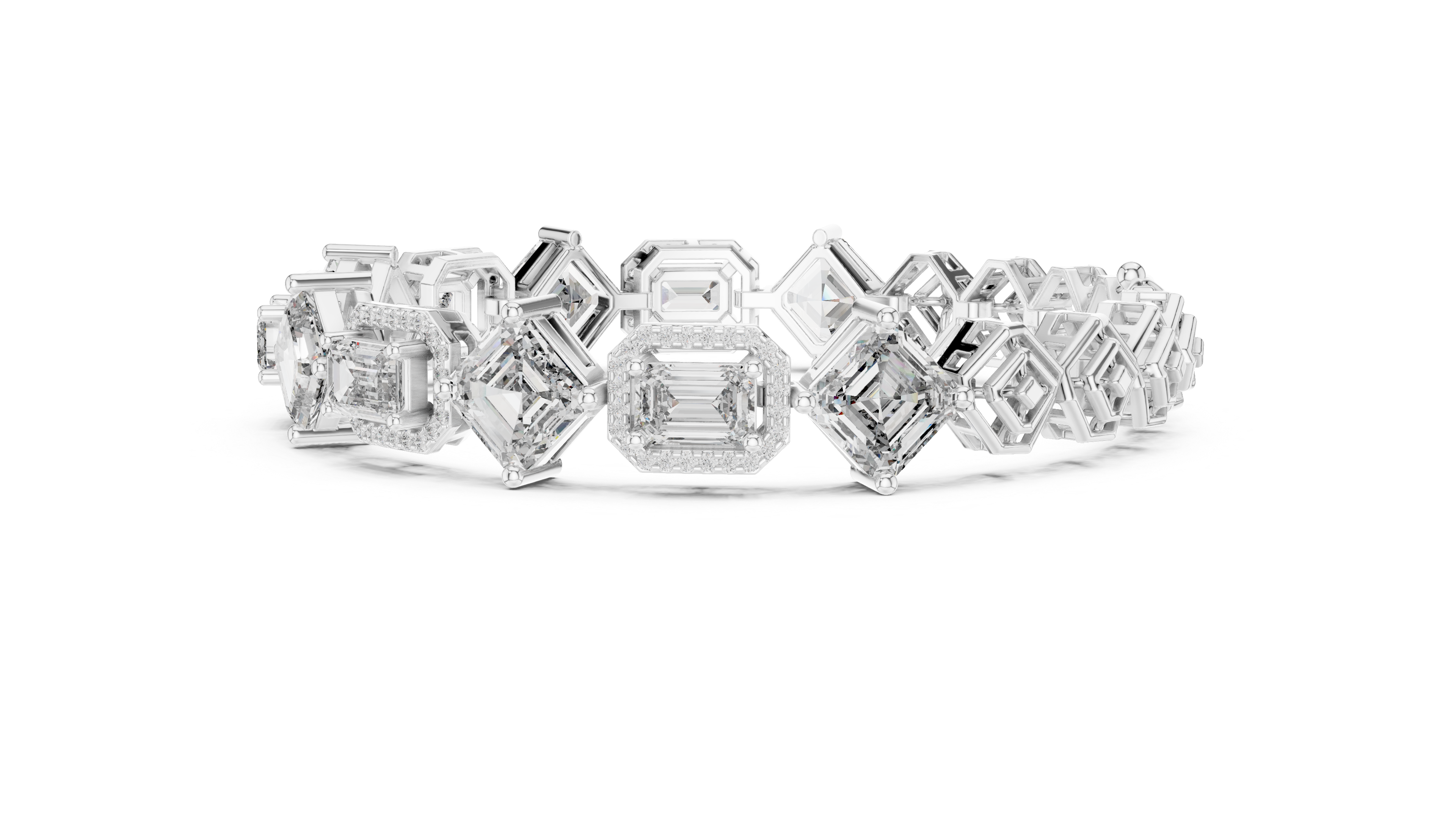 Luxury Mixed Cut Diamond Bracelet