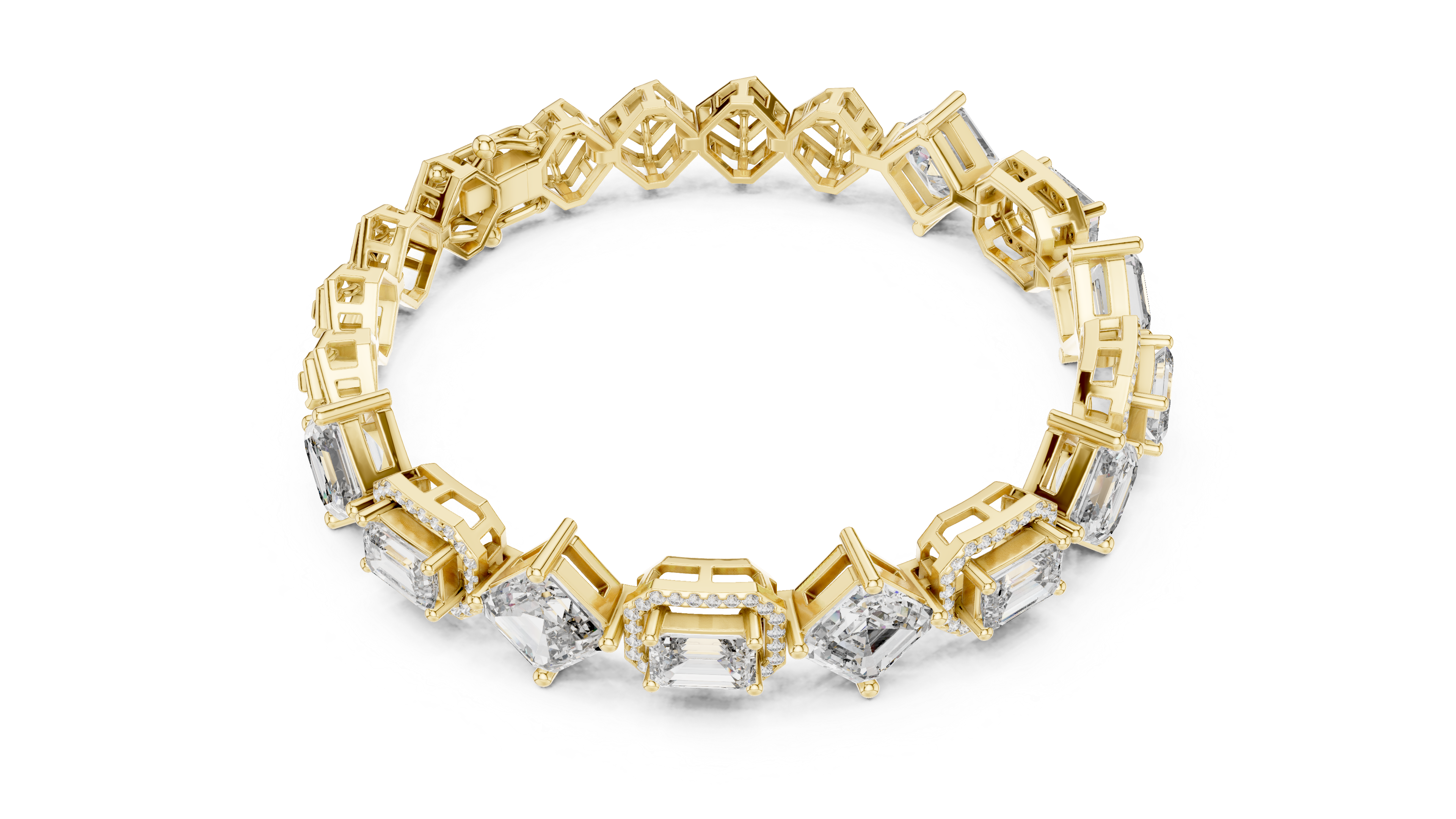 Luxury Mixed Cut Diamond Bracelet