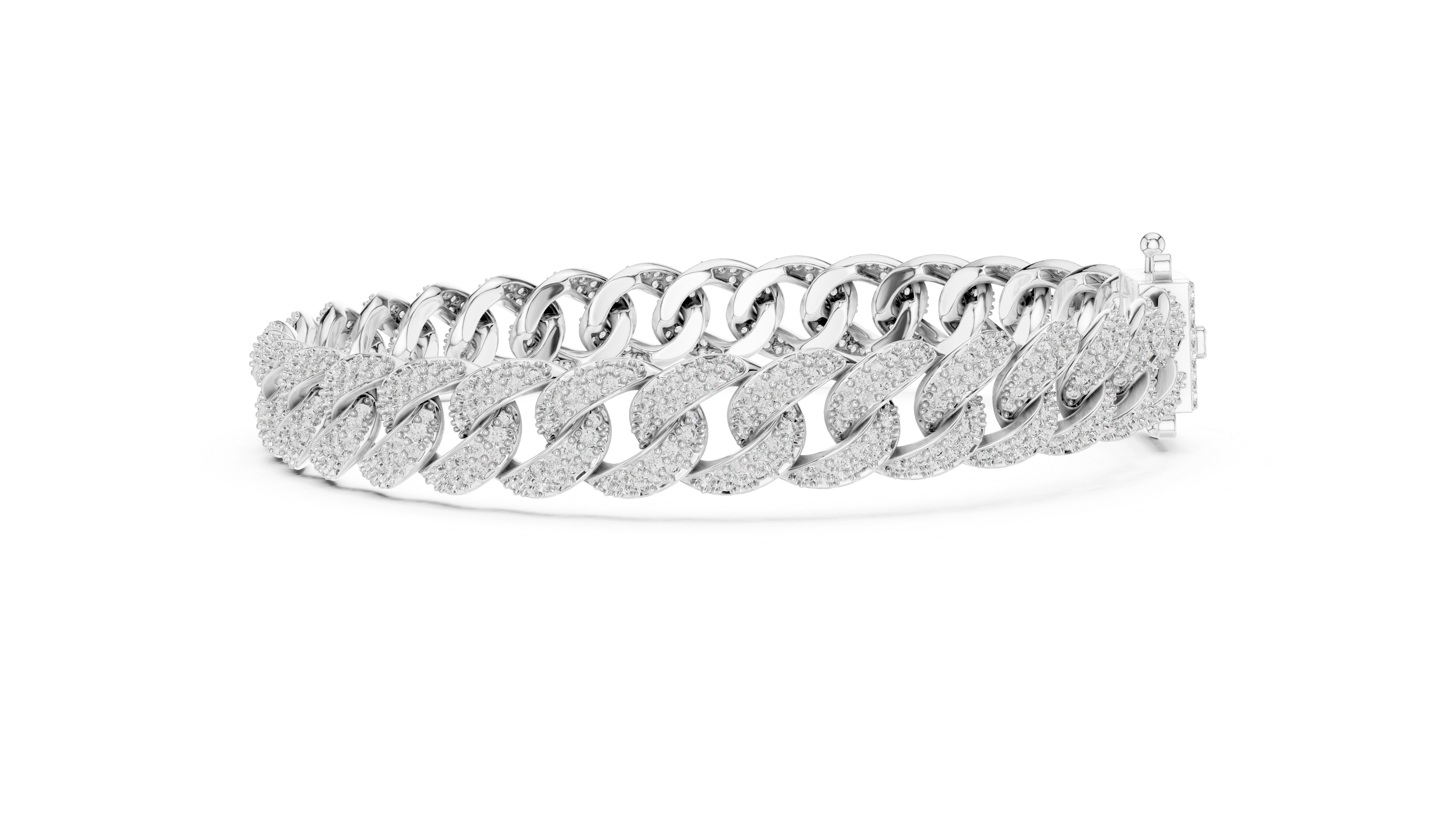 Royal Pavé Chain Bracelet