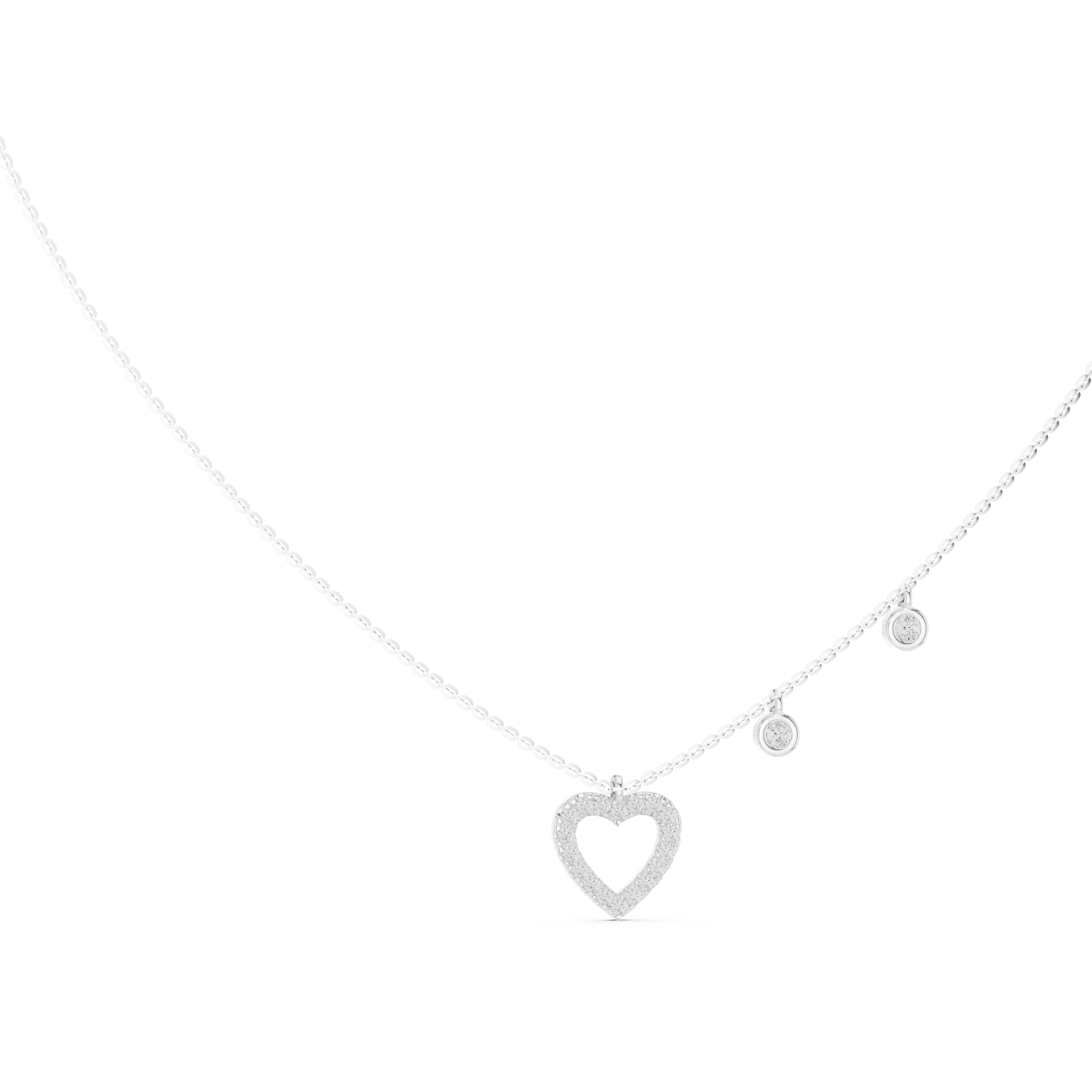 Luxury Heart Diamond Necklace