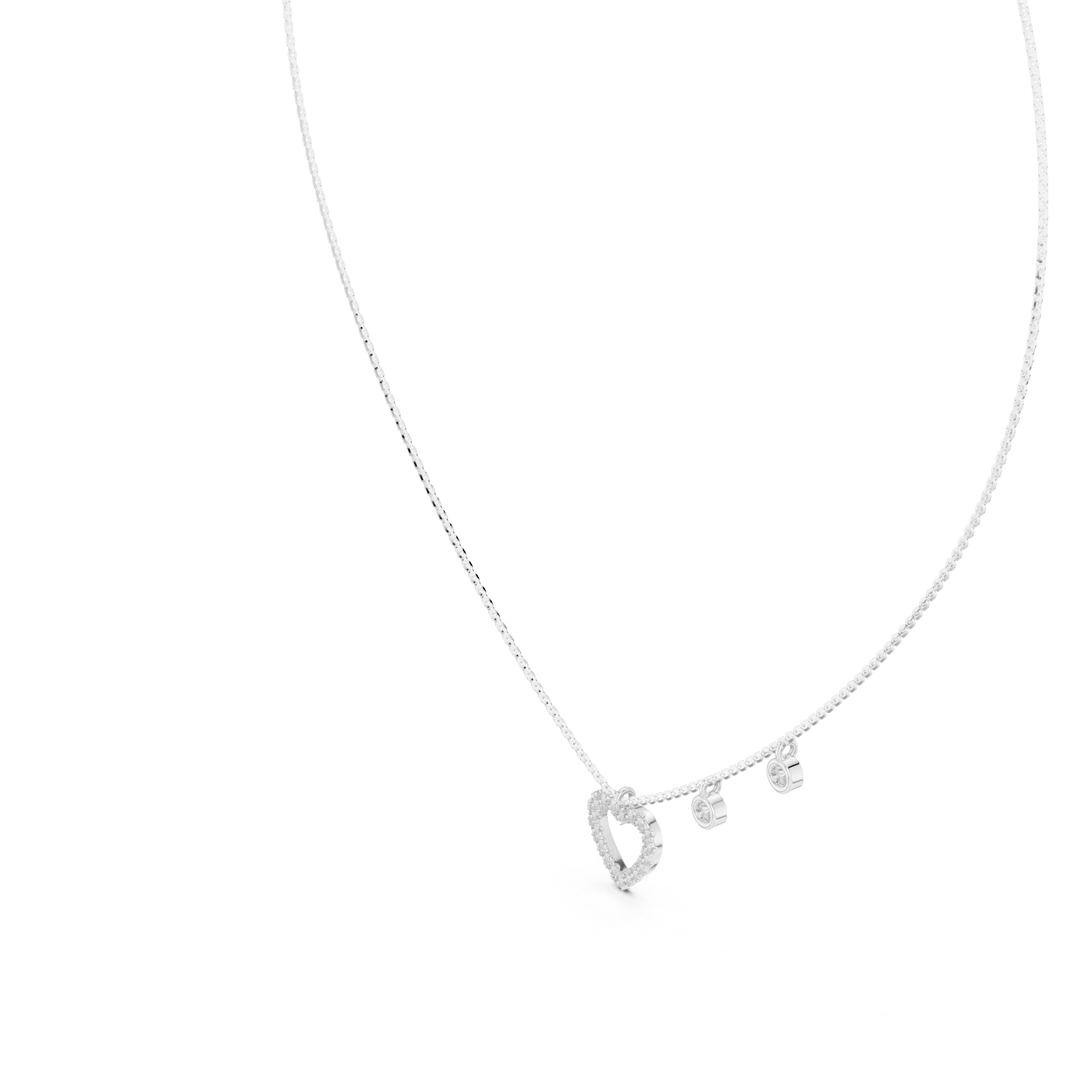 Luxury Heart Diamond Necklace