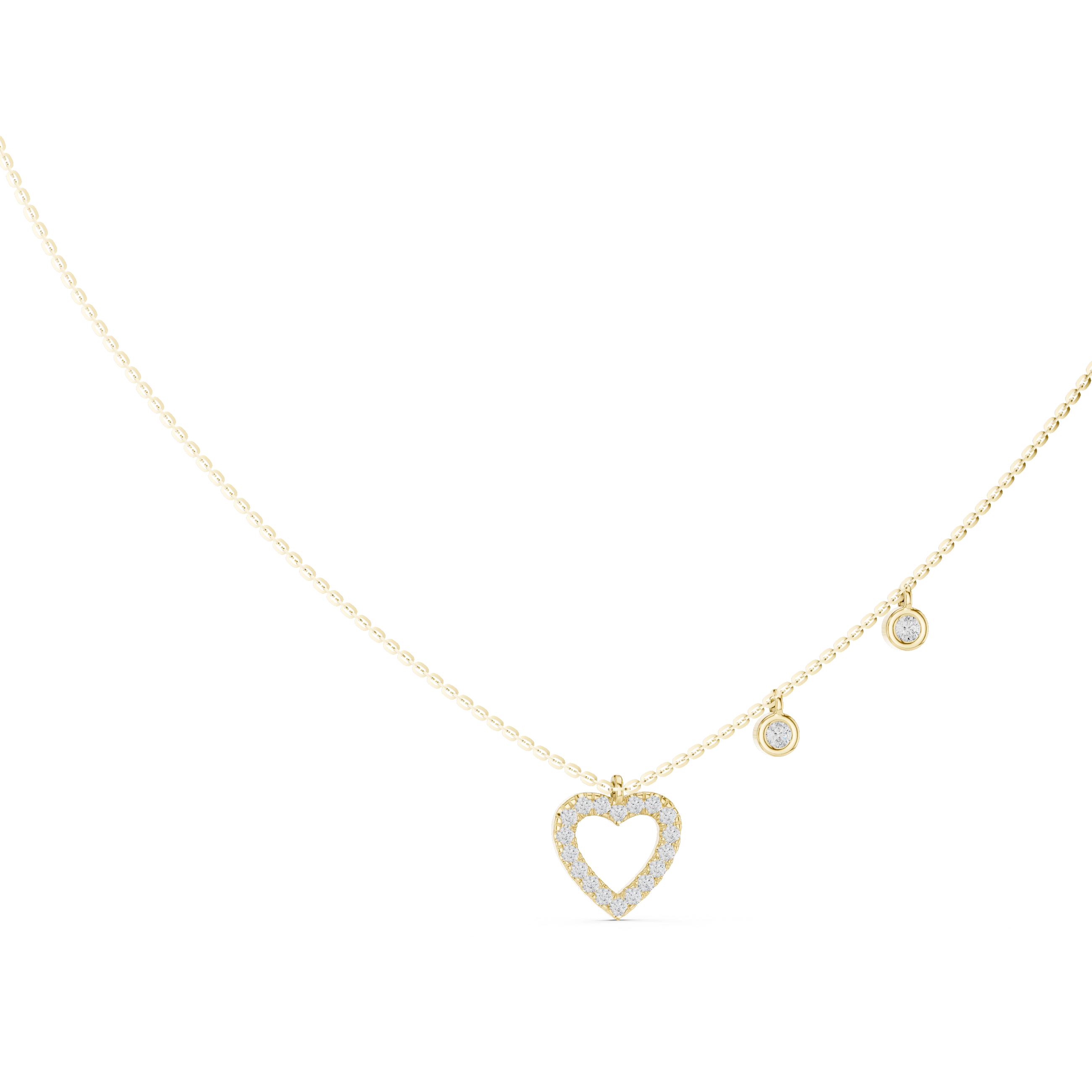 Luxury Heart Diamond Necklace