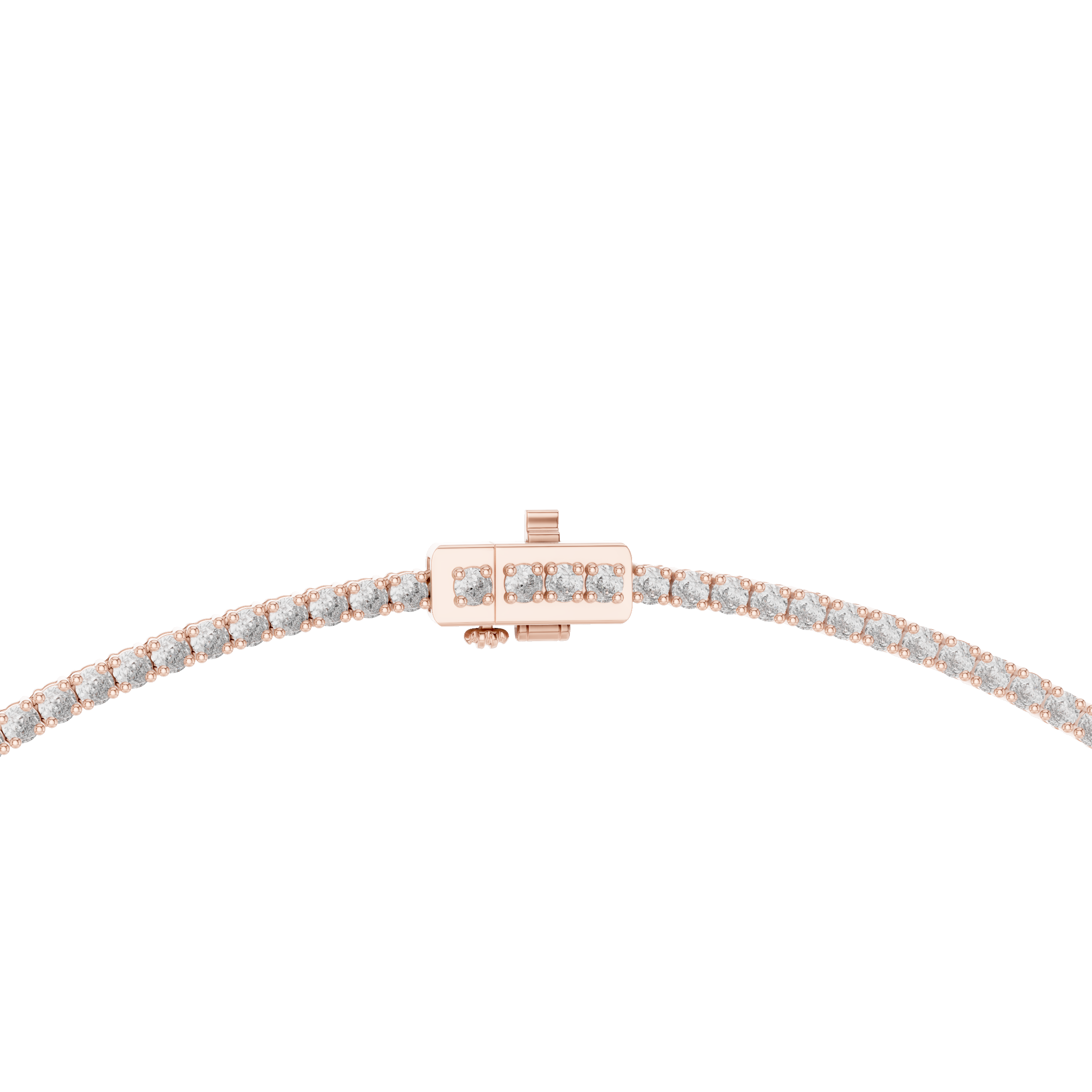 Luxury Diamond Tennis Drop Necklace